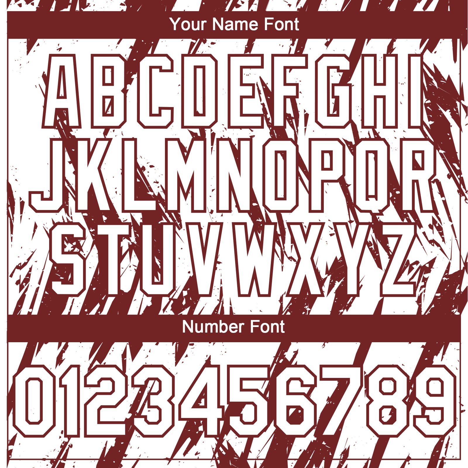 Custom White Burgundy Splatter Torn Sharp Brush Stroke Authentic Baseball Jersey