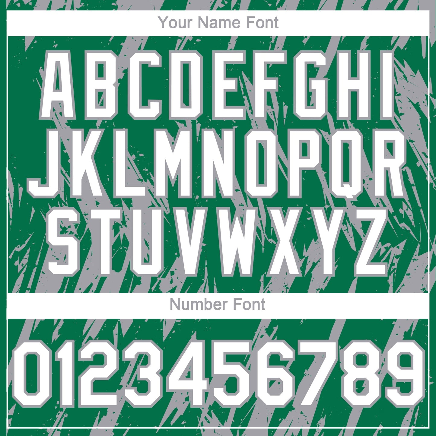 Custom Kelly Green White-Gray Splatter Torn Sharp Brush Stroke Authentic Baseball Jersey