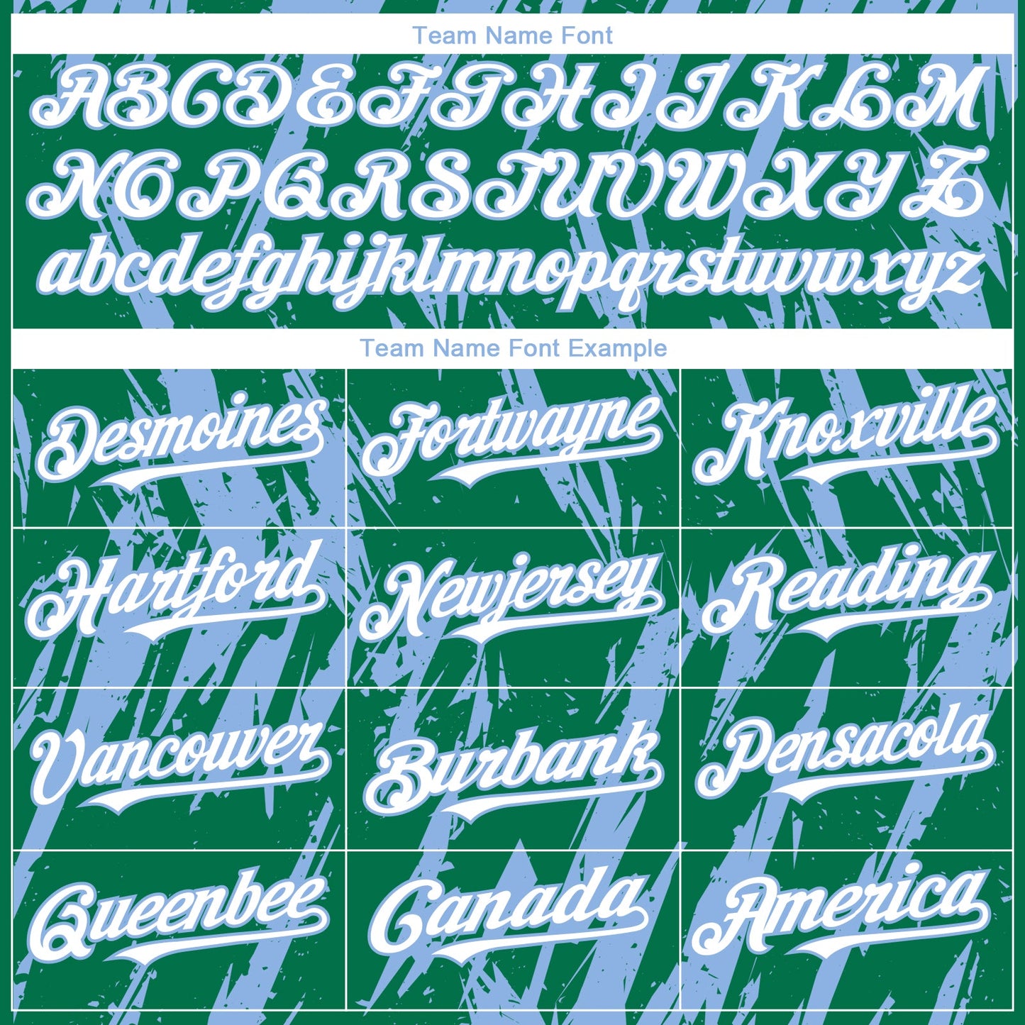 Custom Kelly Green White-Light Blue Splatter Torn Sharp Brush Stroke Authentic Baseball Jersey