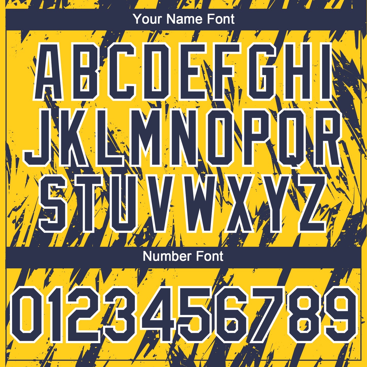 Custom Yellow Navy-White Splatter Torn Sharp Brush Stroke Authentic Baseball Jersey