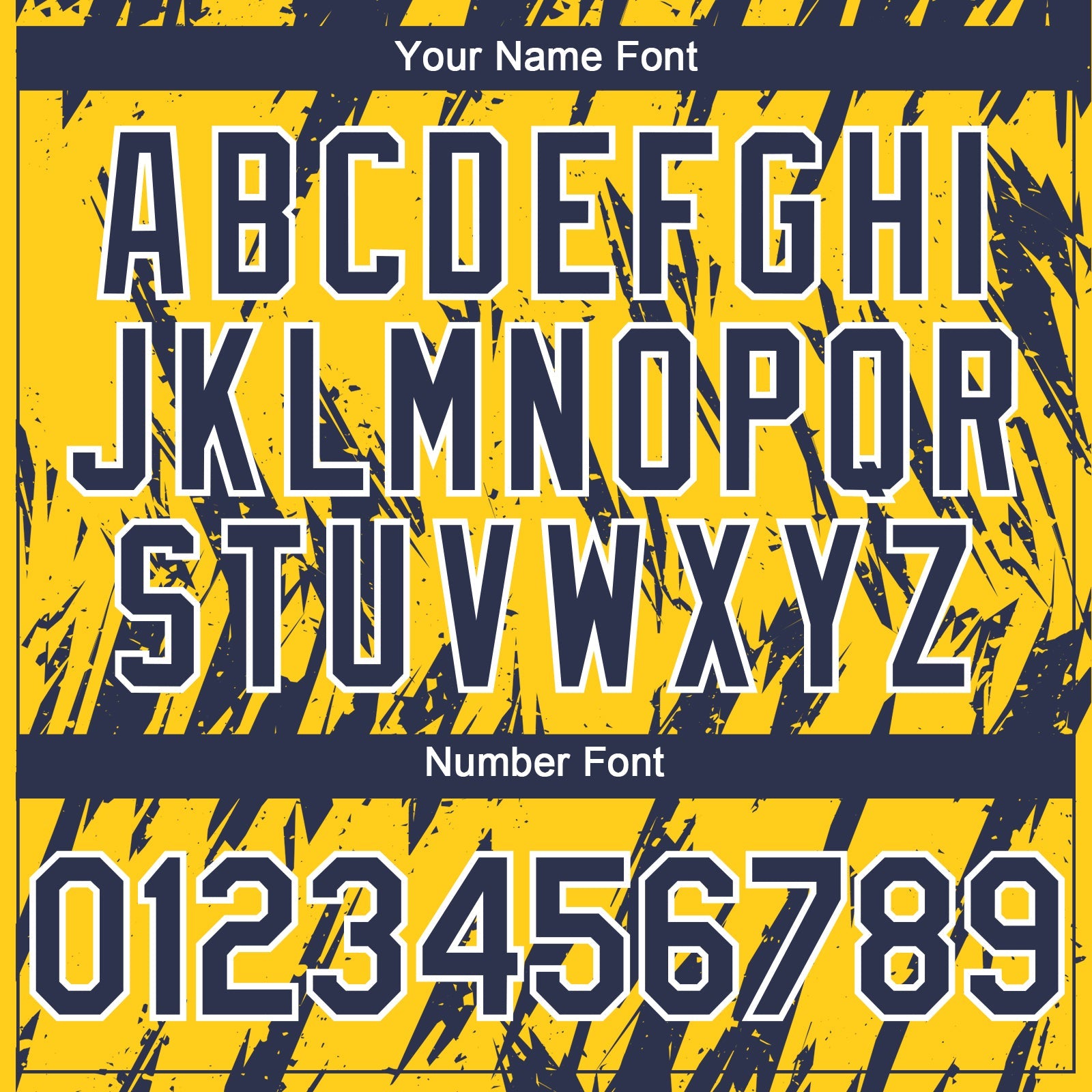 Custom Yellow Navy-White Splatter Torn Sharp Brush Stroke Authentic Baseball Jersey