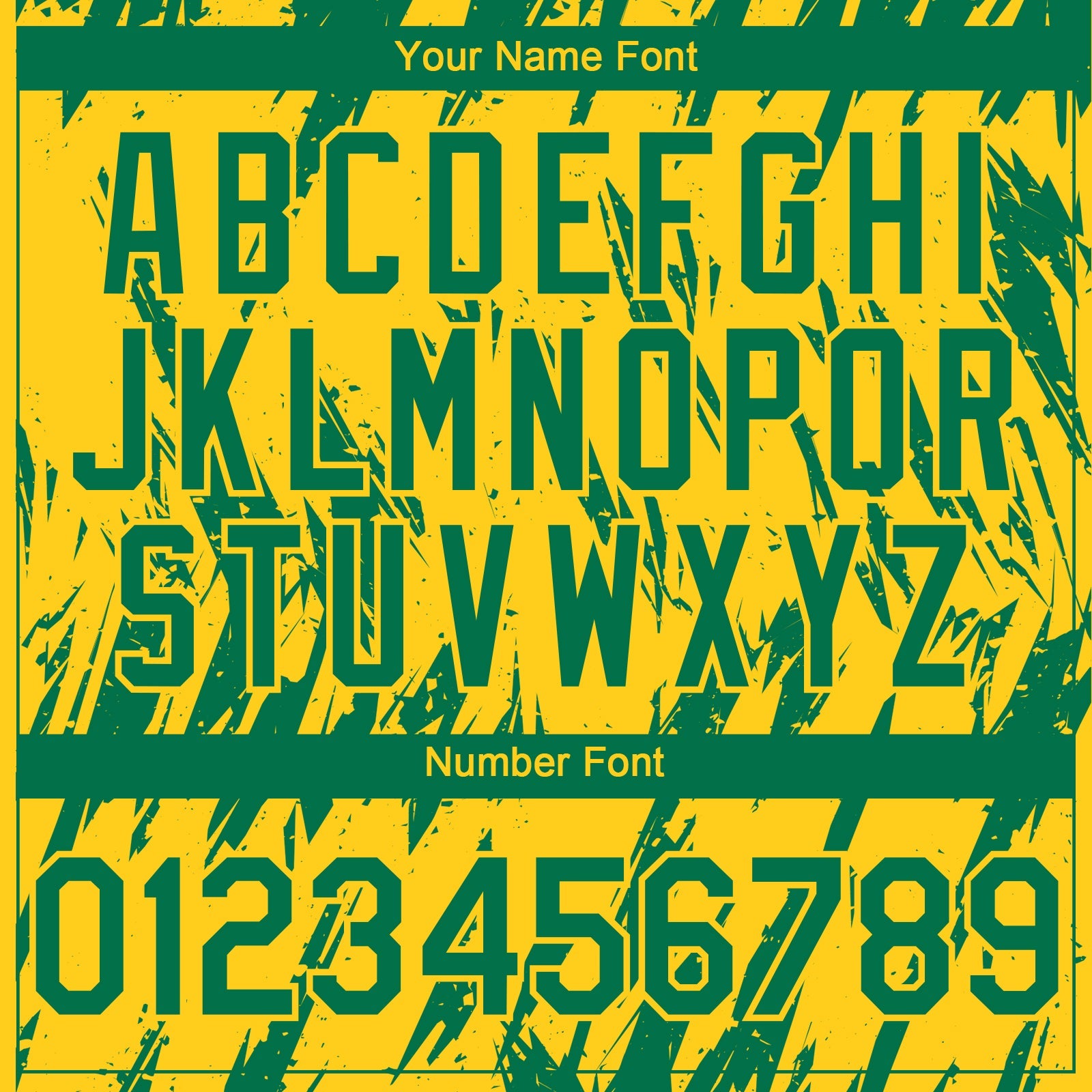 Custom Yellow Kelly Green-White Splatter Torn Sharp Brush Stroke Authentic Baseball Jersey