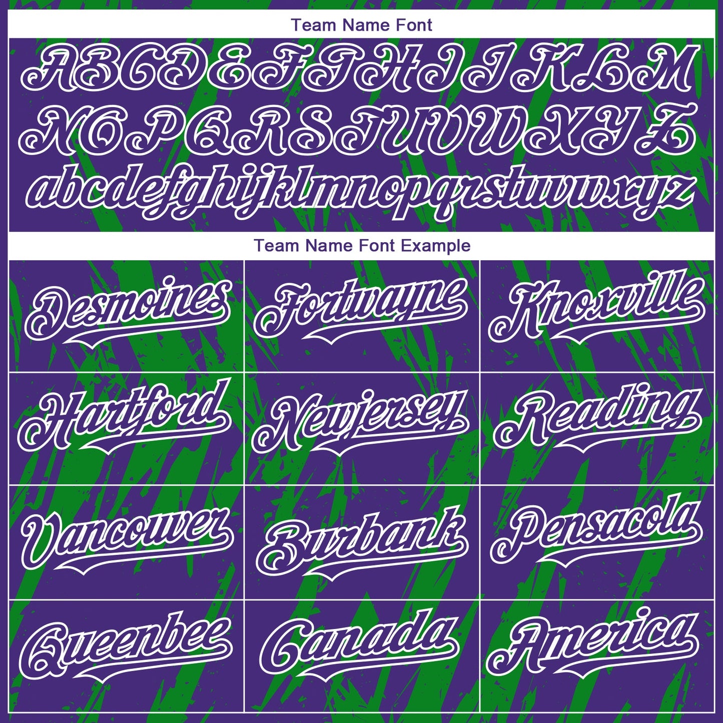Custom Purple White-Grass Green Splatter Torn Sharp Brush Stroke Authentic Baseball Jersey