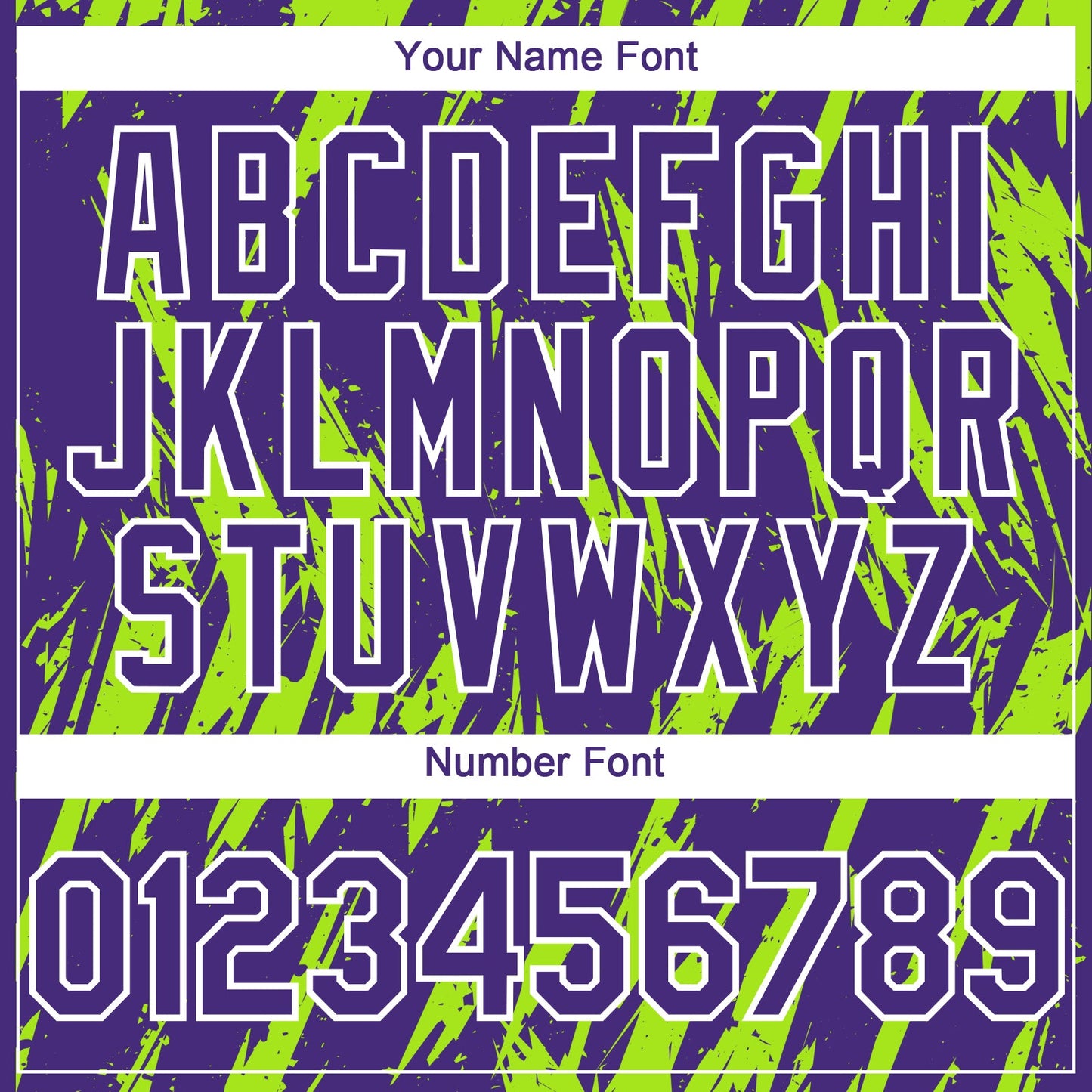 Custom Purple White-Neon Green Splatter Torn Sharp Brush Stroke Authentic Baseball Jersey