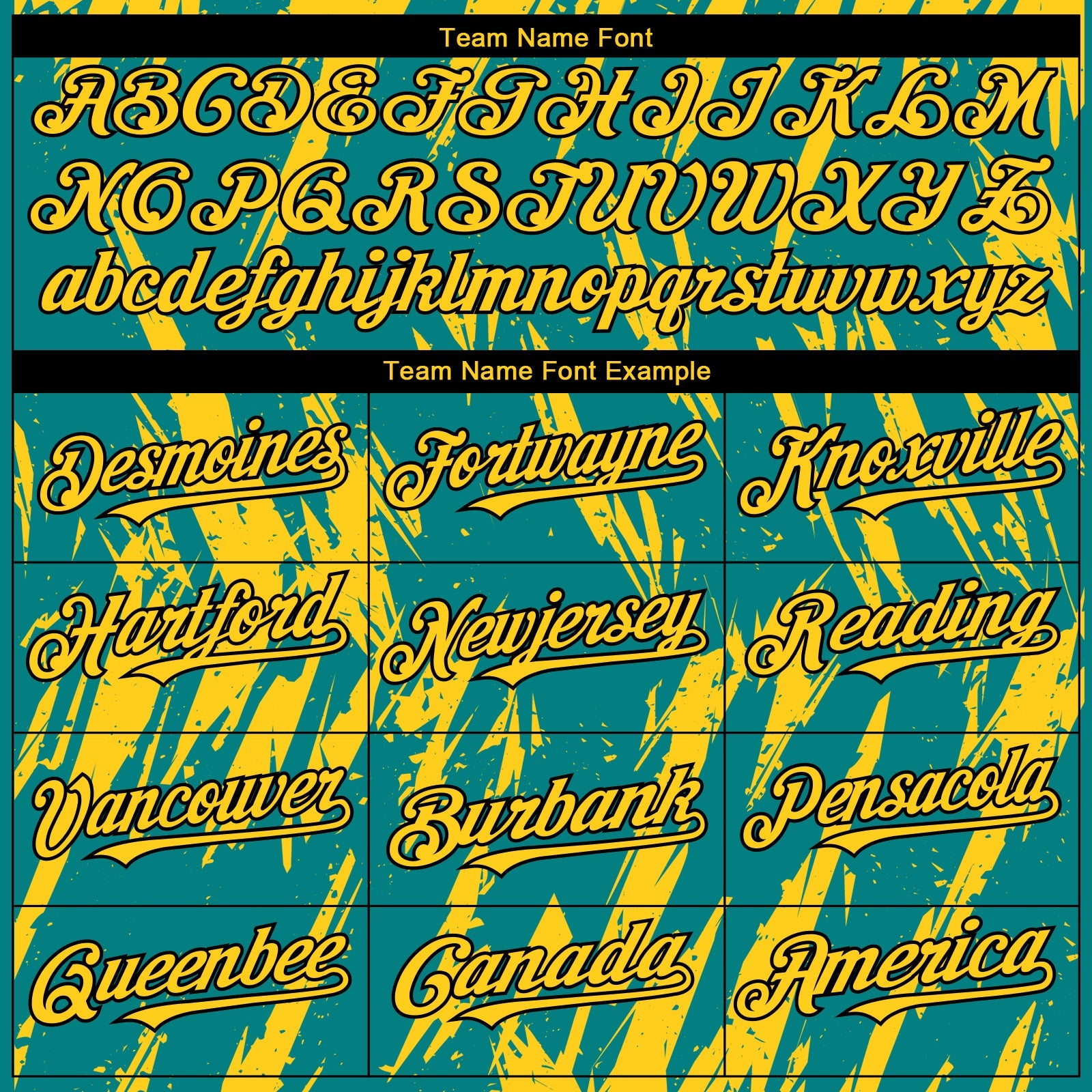Custom Teal Yellow-Black Splatter Torn Sharp Brush Stroke Authentic Baseball Jersey