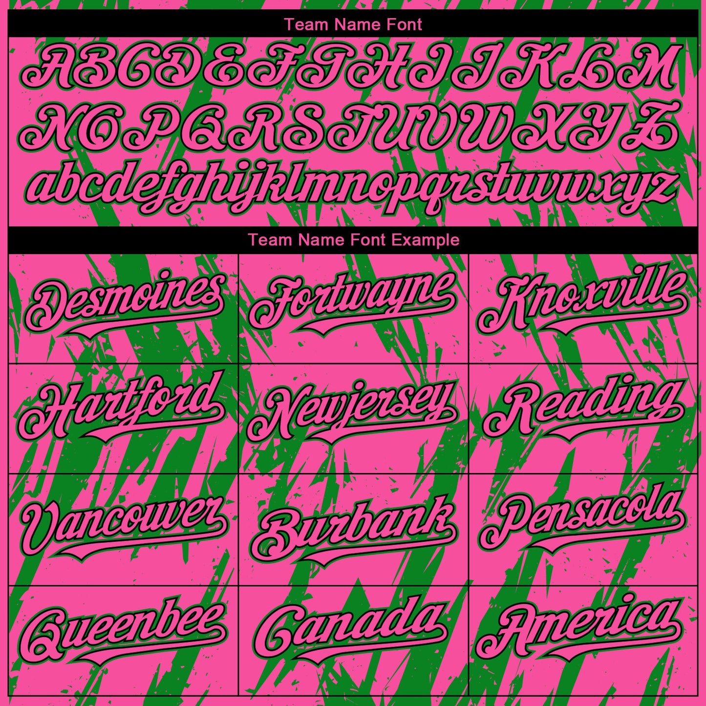 Custom Pink Black-Grass Green Splatter Torn Sharp Brush Stroke Authentic Baseball Jersey