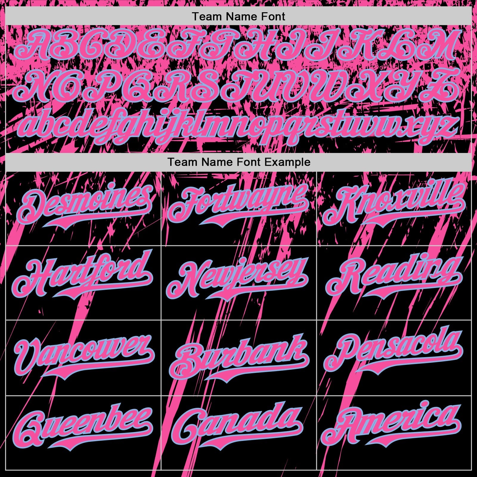 Custom Black Pink-Light Blue Distressed Scratch Brush Stroke Authentic Baseball Jersey