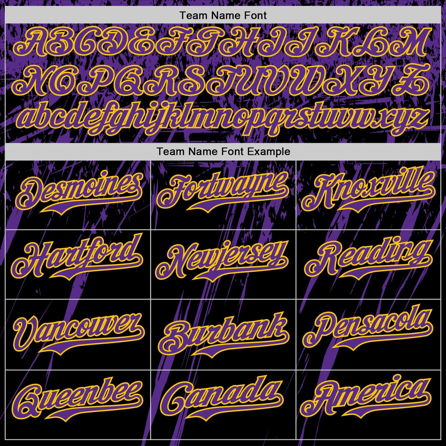 Custom Black Purple-Yellow Distressed Scratch Brush Stroke Authentic Baseball Jersey