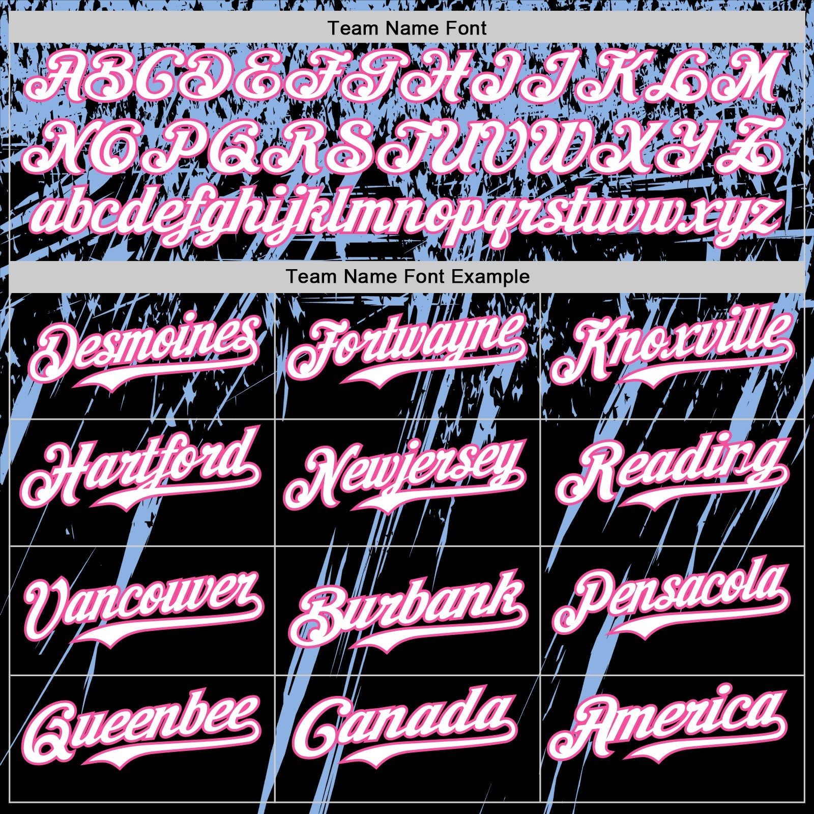 Custom Black White Light Blue-Pink Distressed Scratch Brush Stroke Authentic Baseball Jersey