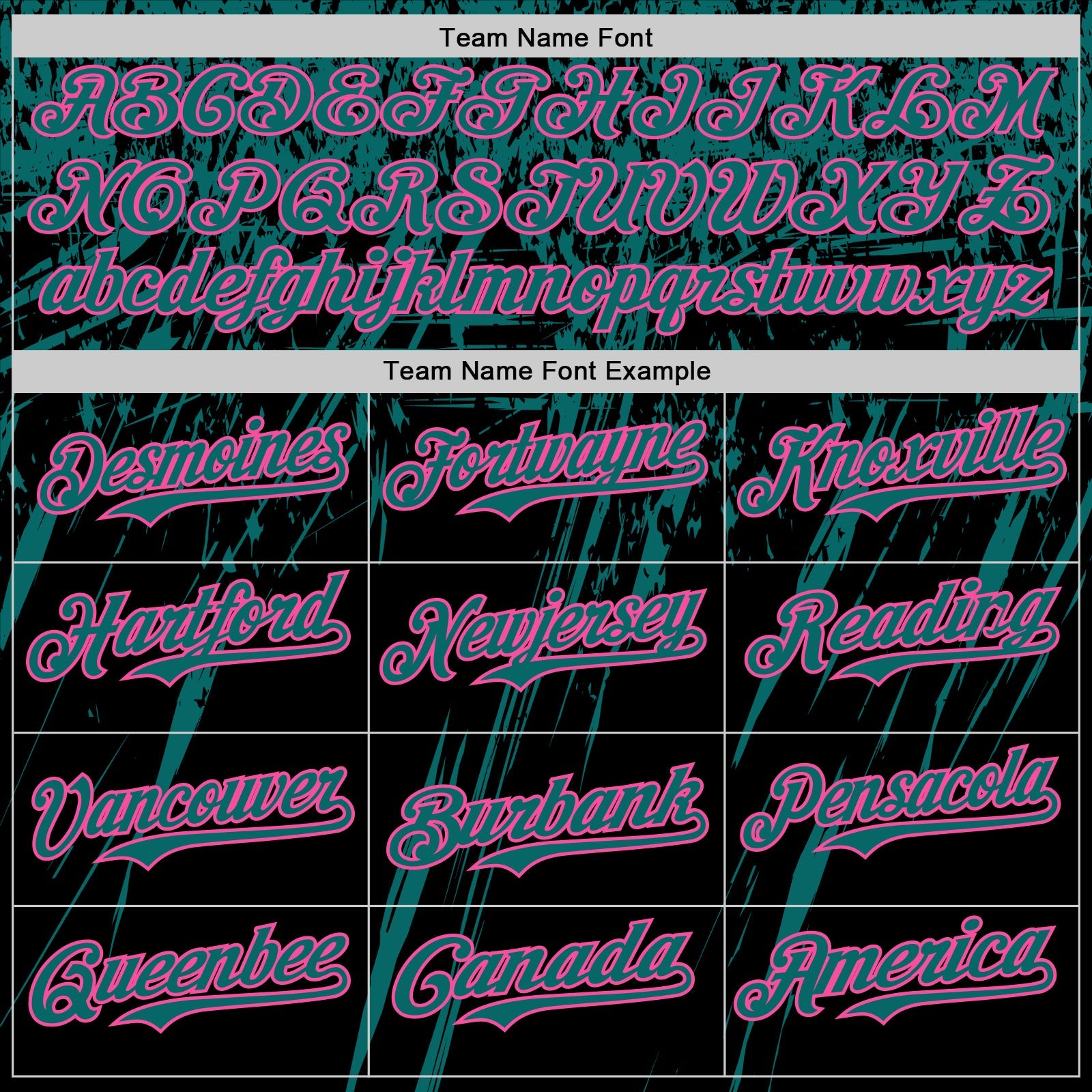 Custom Black Teal-Pink Distressed Scratch Brush Stroke Authentic Baseball Jersey