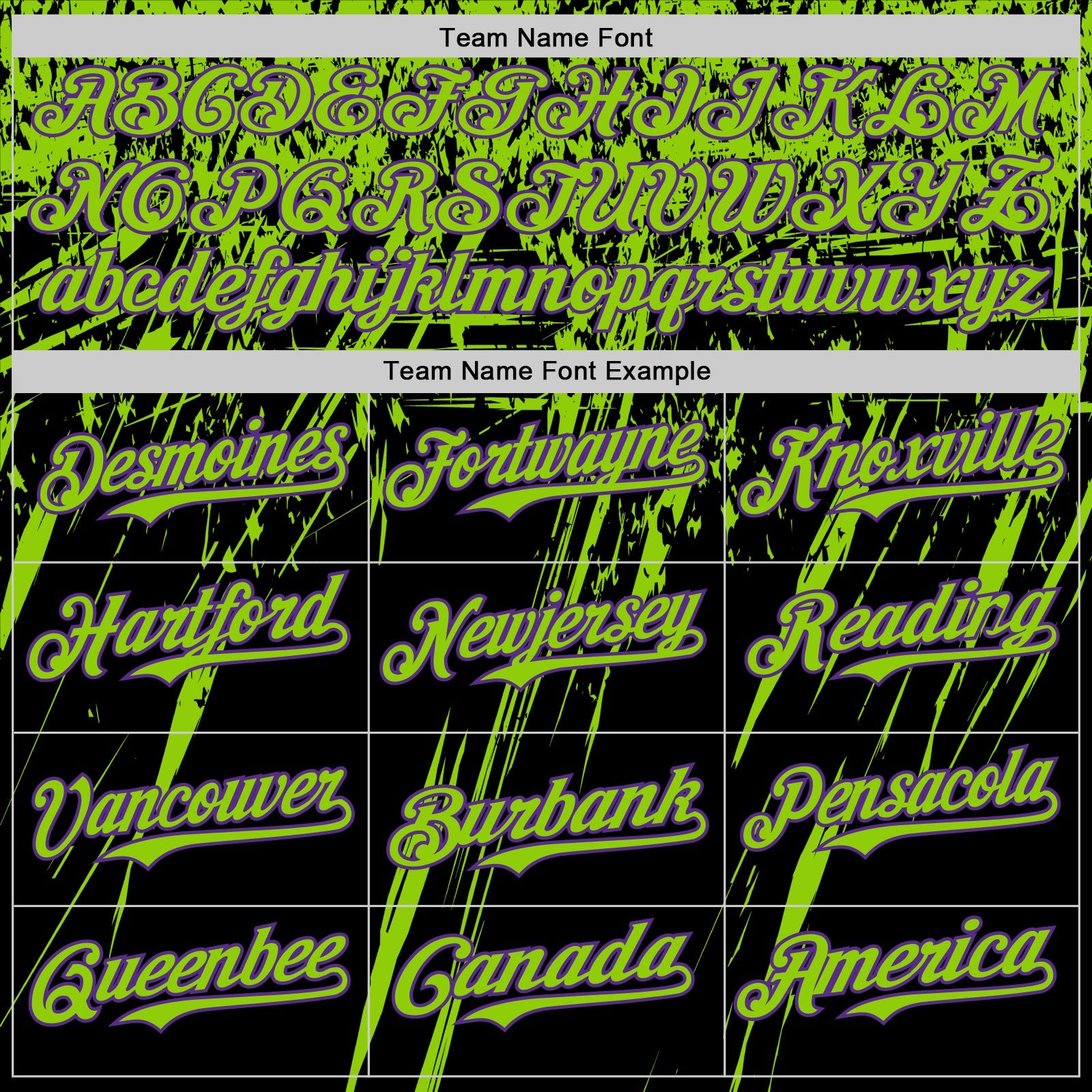 Custom Black Neon Green-Purple Distressed Scratch Brush Stroke Authentic Baseball Jersey