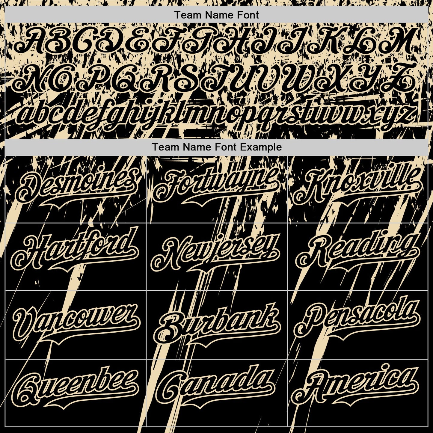 Custom Black Cream Distressed Scratch Brush Stroke Authentic Baseball Jersey