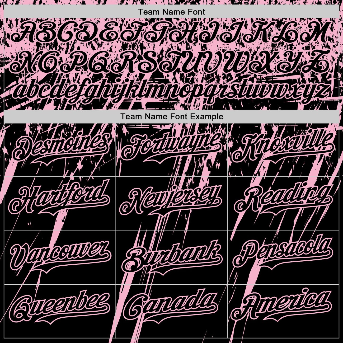 Custom Black Light Pink Distressed Scratch Brush Stroke Authentic Baseball Jersey