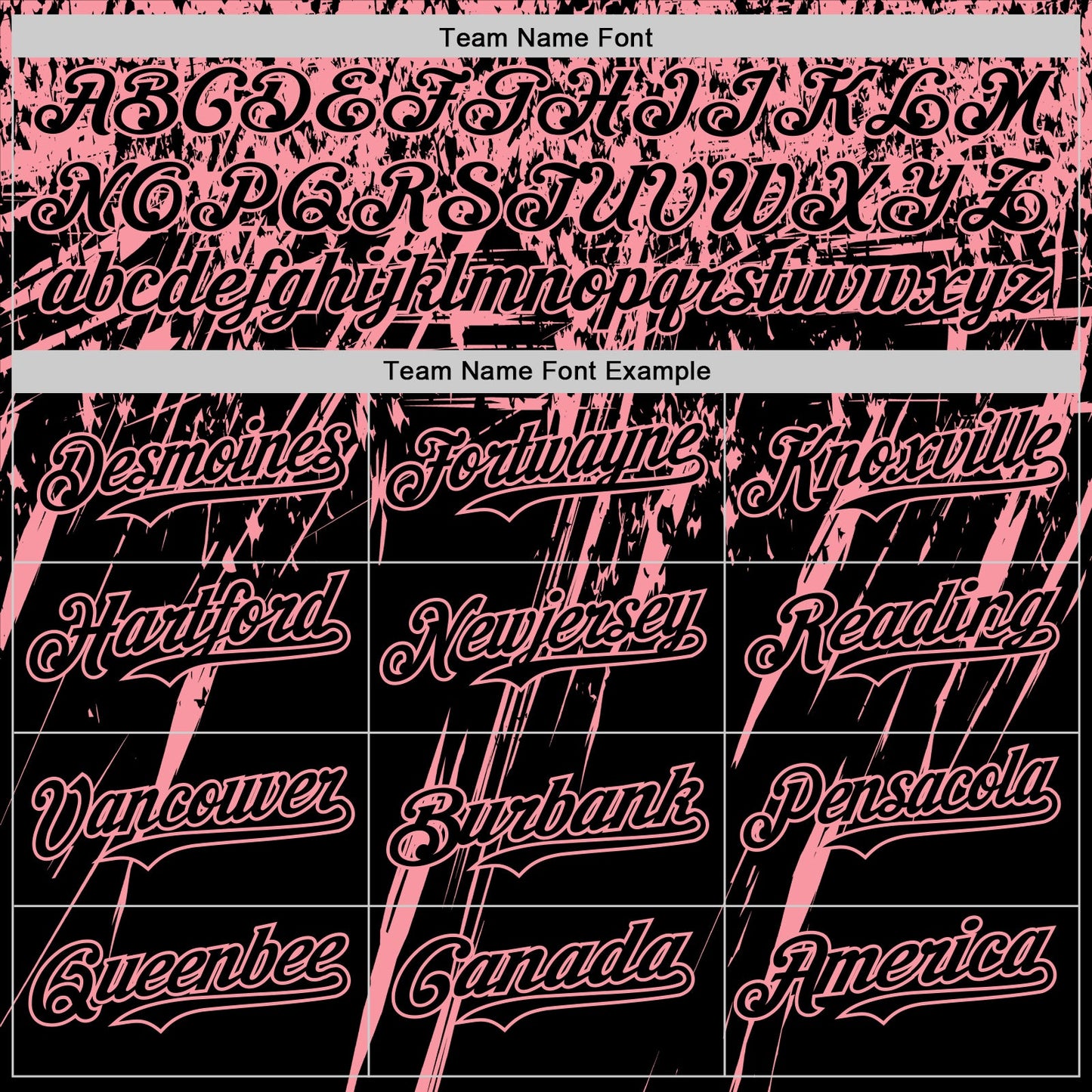 Custom Black Medium Pink Distressed Scratch Brush Stroke Authentic Baseball Jersey