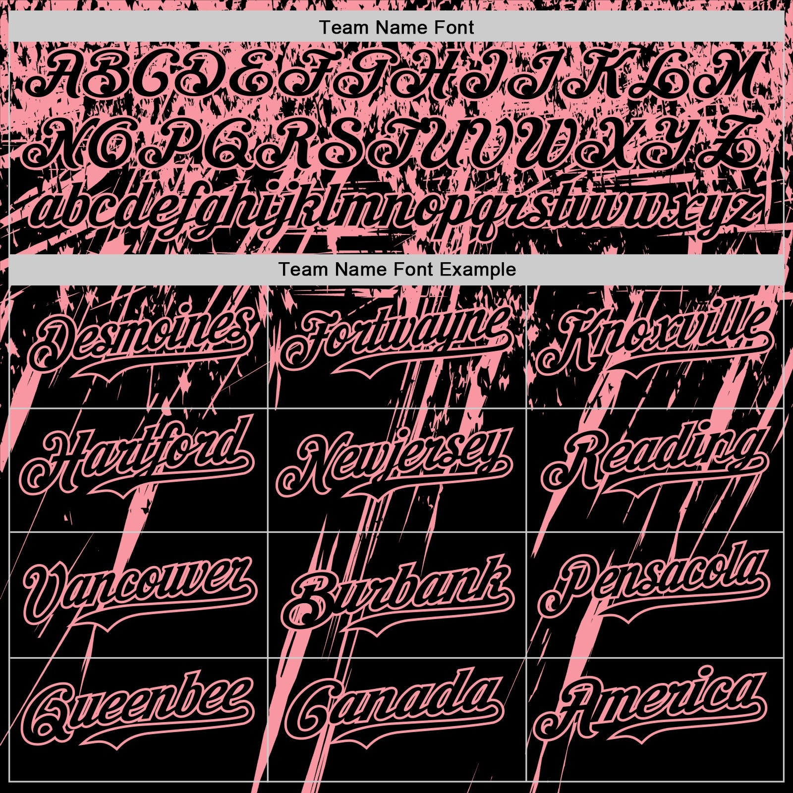 Custom Black Medium Pink Distressed Scratch Brush Stroke Authentic Baseball Jersey