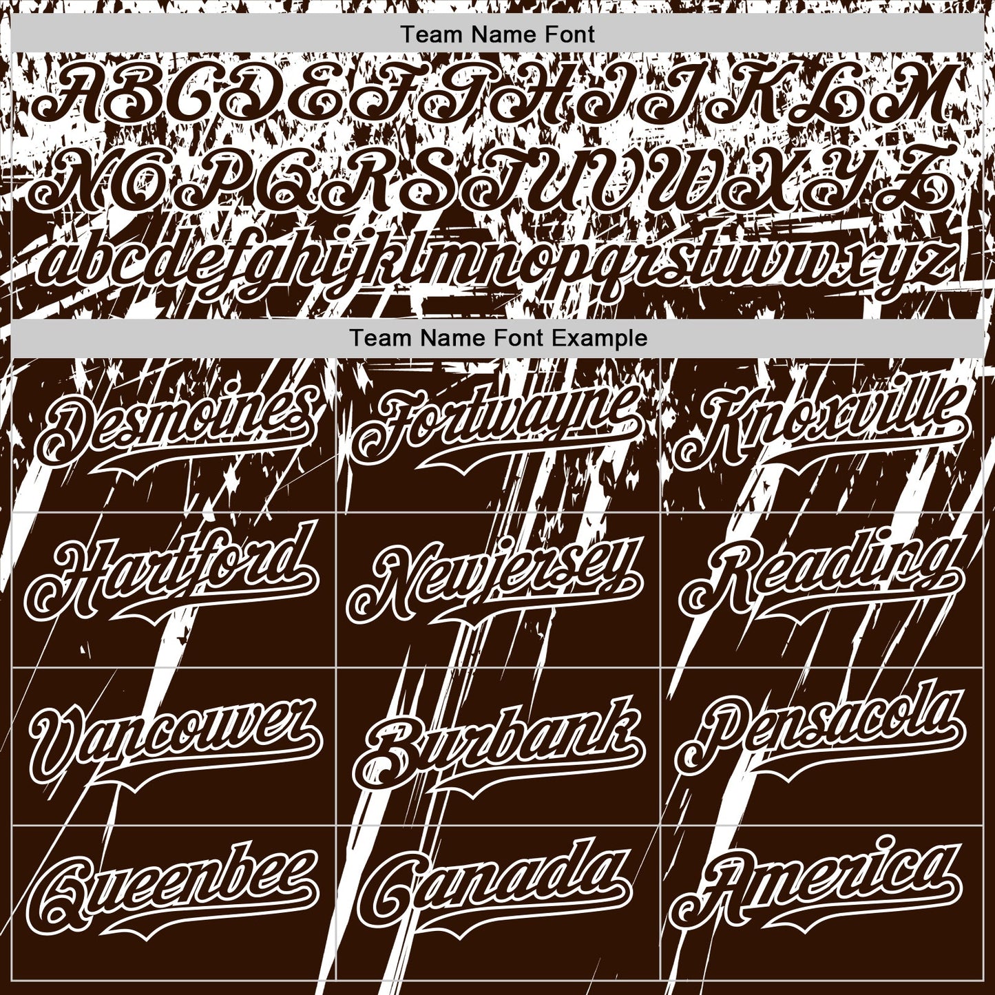 Custom Brown White Distressed Scratch Brush Stroke Authentic Baseball Jersey