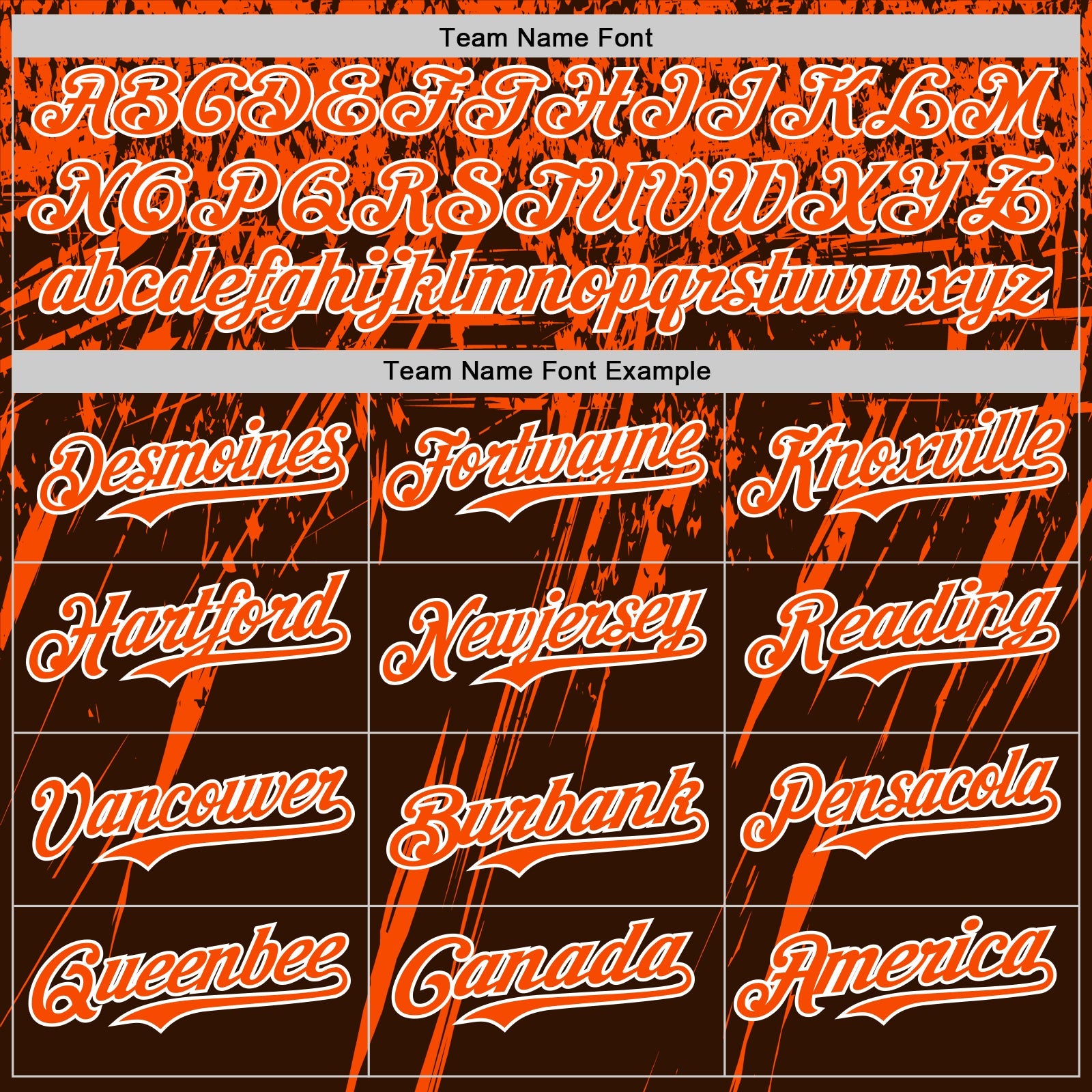 Custom Brown Orange-White Distressed Scratch Brush Stroke Authentic Baseball Jersey