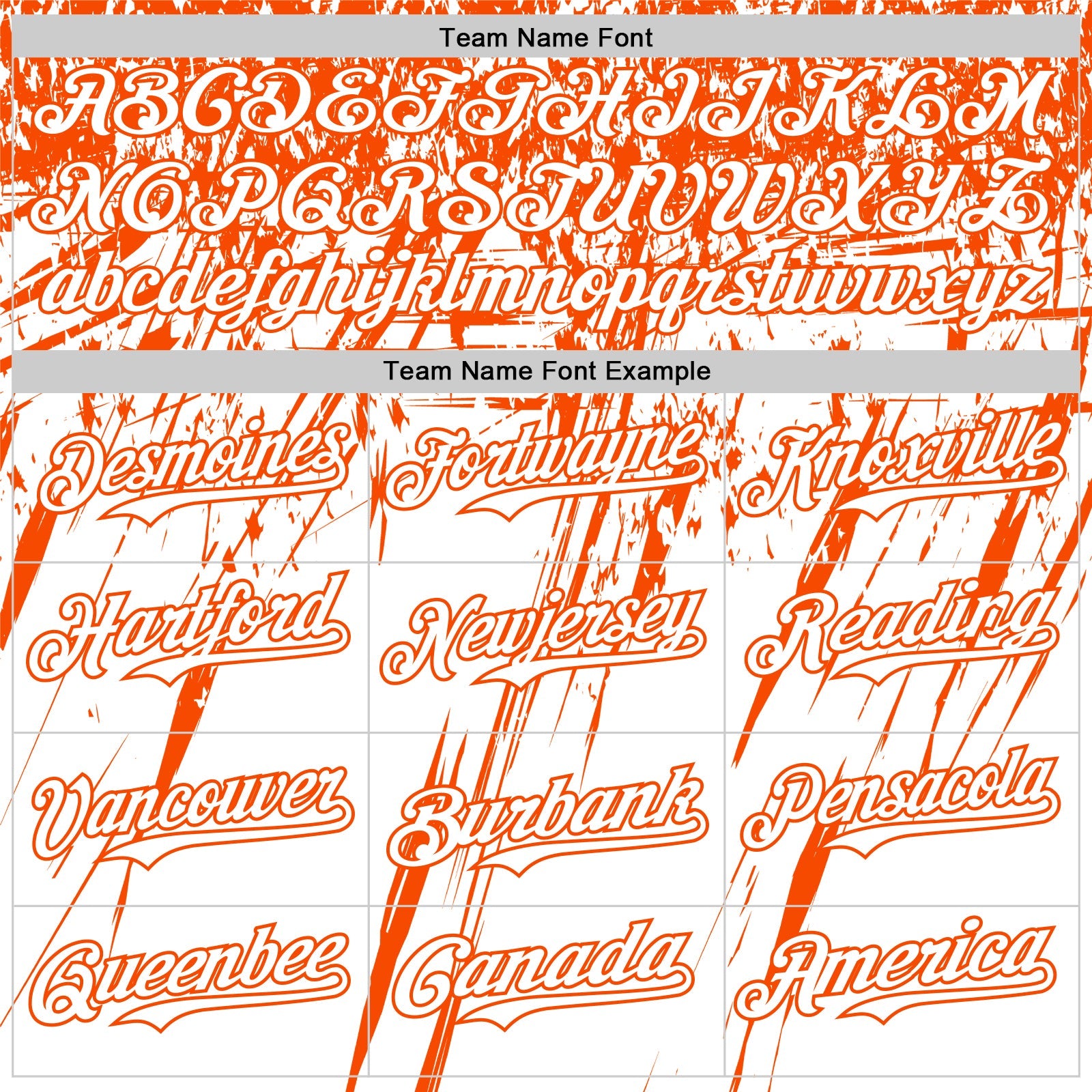 Custom White Orange Distressed Scratch Brush Stroke Authentic Baseball Jersey