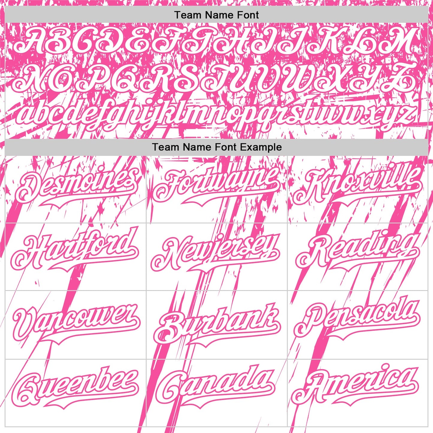 Custom White Pink Distressed Scratch Brush Stroke Authentic Baseball Jersey