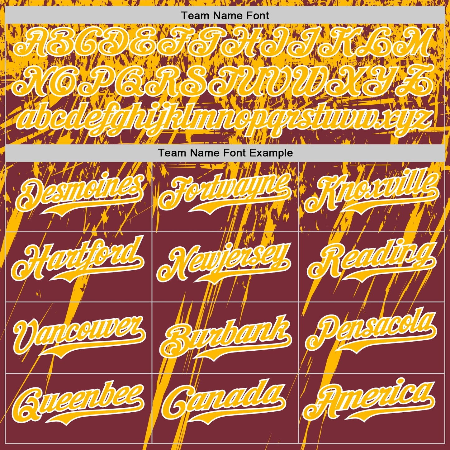 Custom Burgundy Gold-White Distressed Scratch Brush Stroke Authentic Baseball Jersey