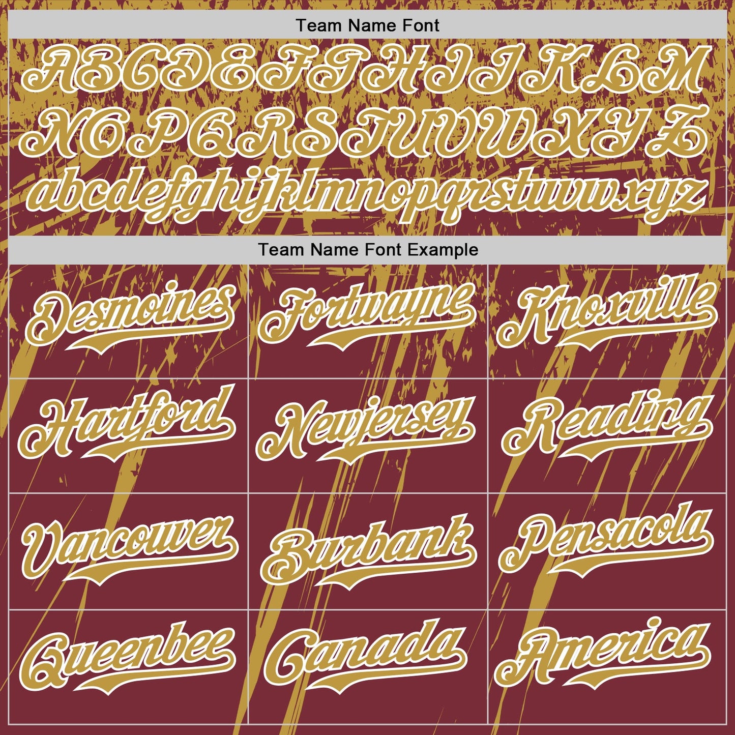 Custom Burgundy Old Gold-White Distressed Scratch Brush Stroke Authentic Baseball Jersey