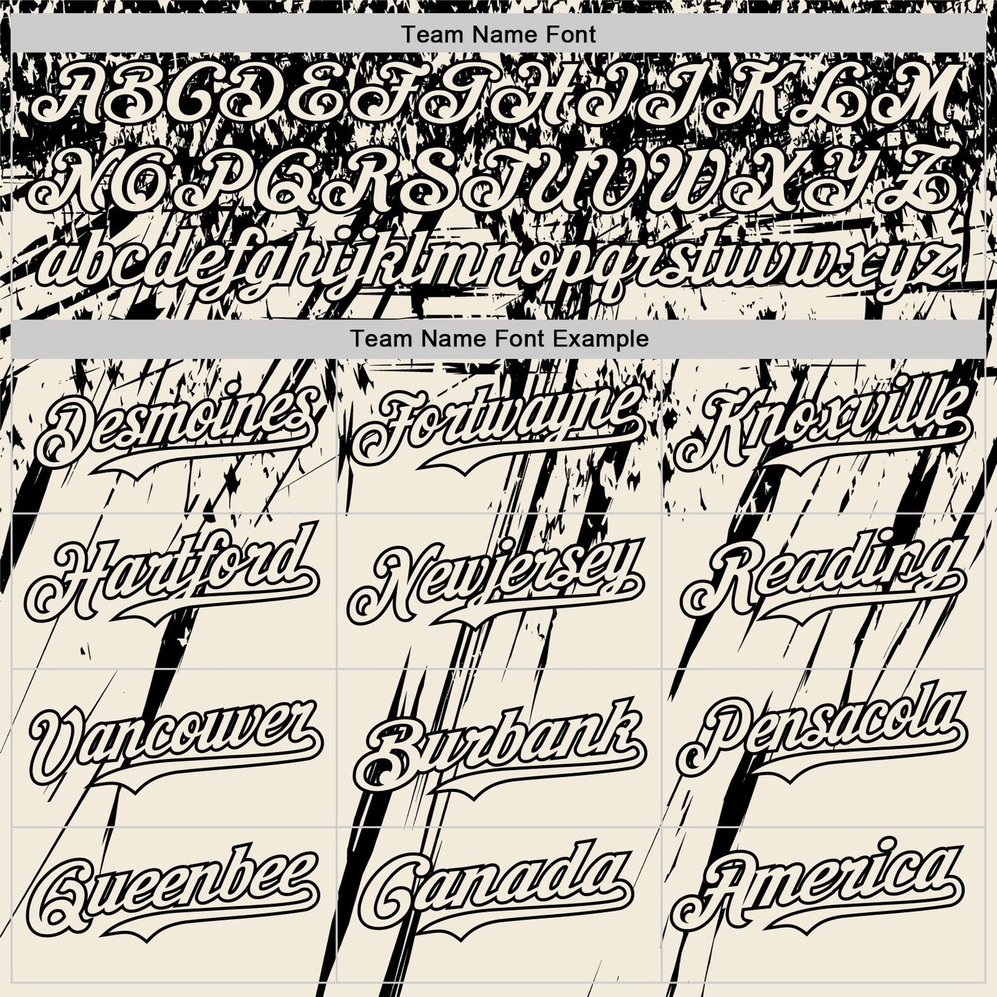 Custom Cream Black Distressed Scratch Brush Stroke Authentic Baseball Jersey