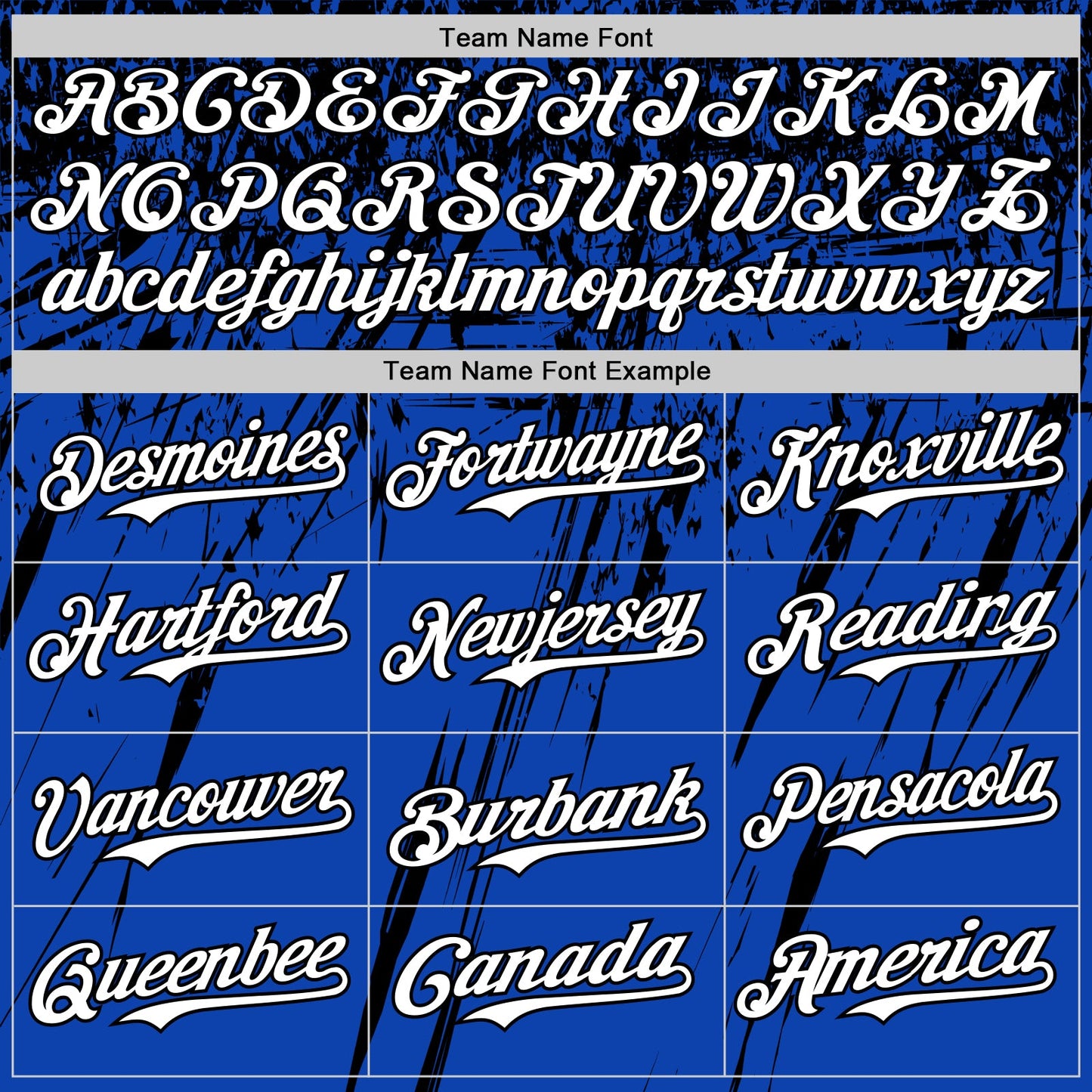 Custom Thunder Blue White-Black Distressed Scratch Brush Stroke Authentic Baseball Jersey