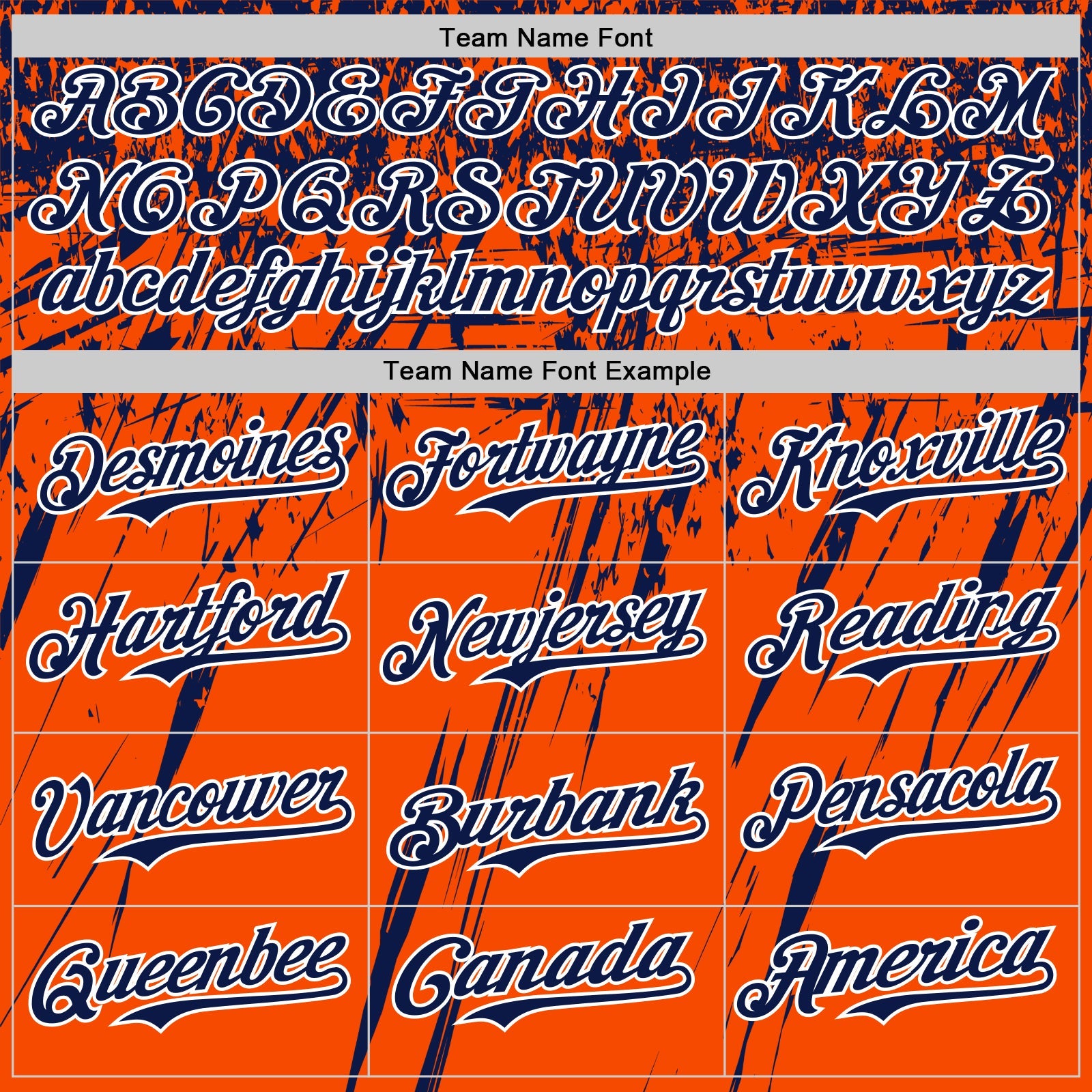 Custom Orange Navy-White Distressed Scratch Brush Stroke Authentic Baseball Jersey