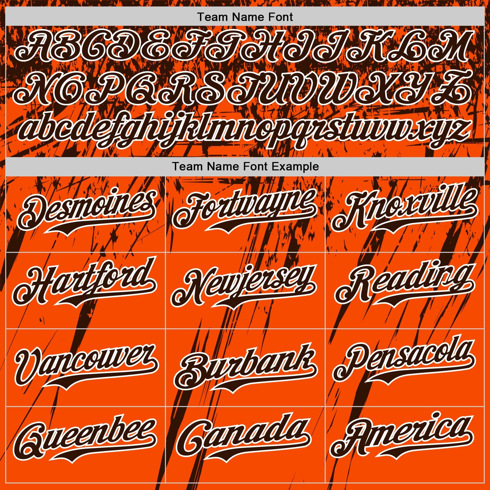 Custom Orange Brown-White Distressed Scratch Brush Stroke Authentic Baseball Jersey