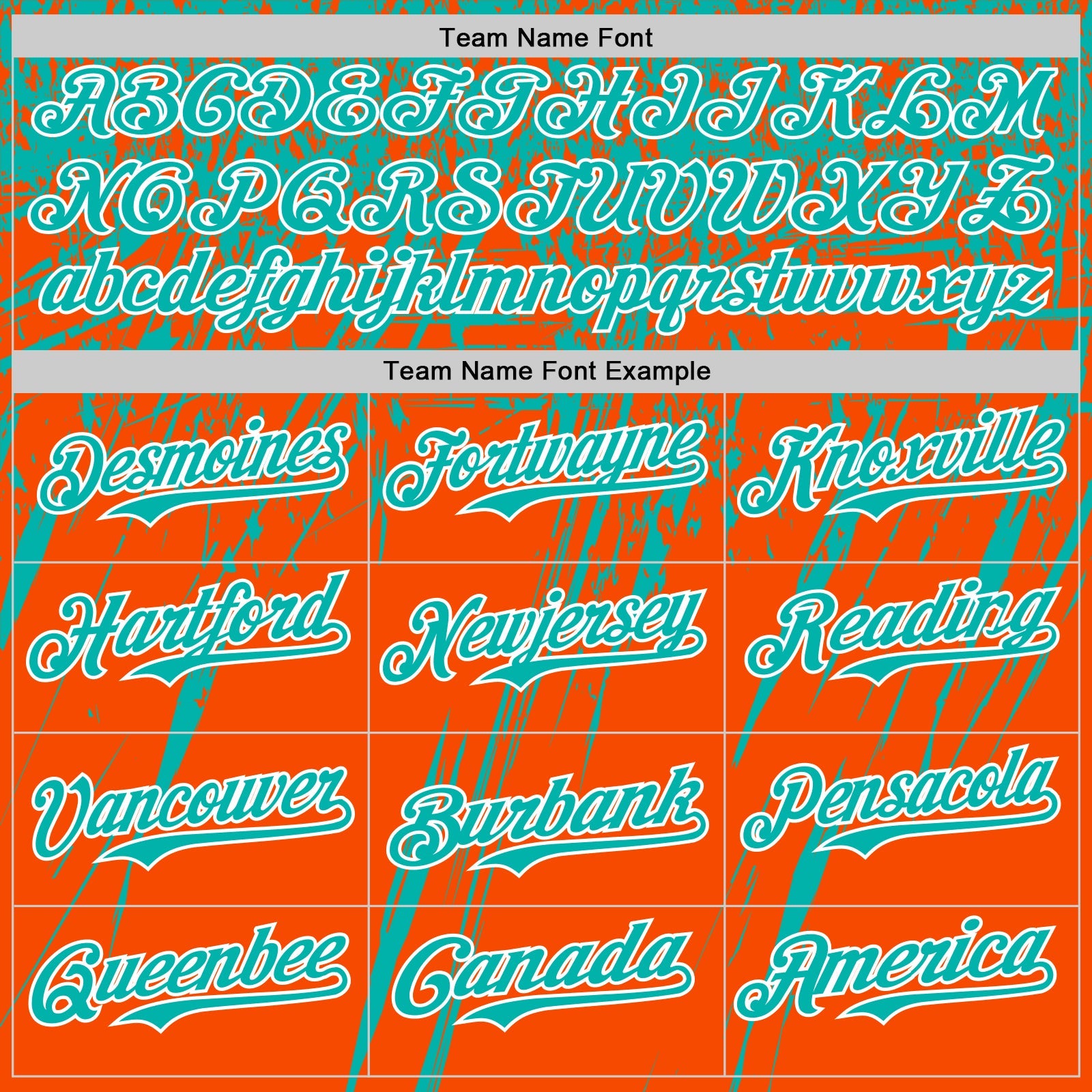 Custom Orange Aqua-White Distressed Scratch Brush Stroke Authentic Baseball Jersey
