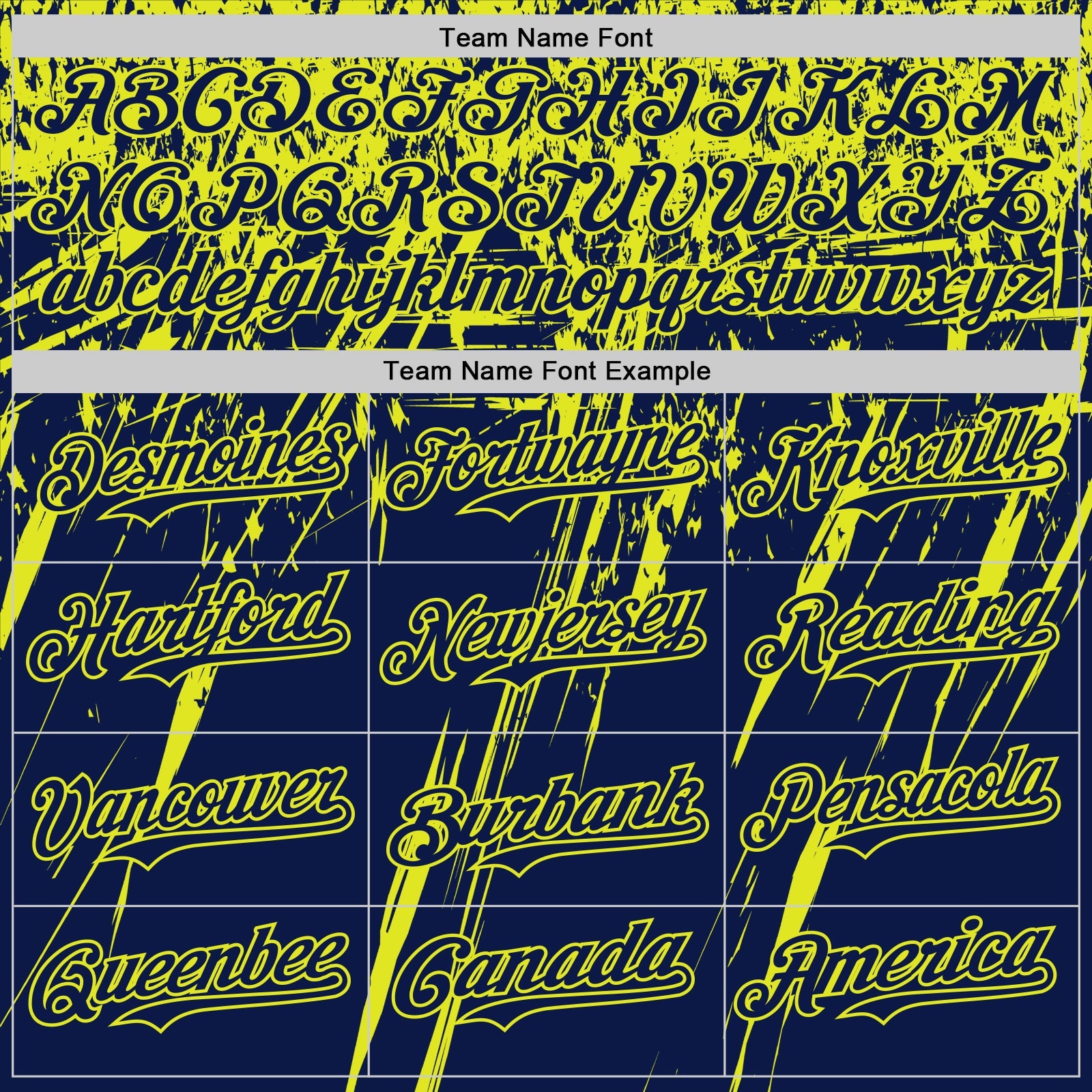 Custom Navy Neon Yellow Distressed Scratch Brush Stroke Authentic Baseball Jersey