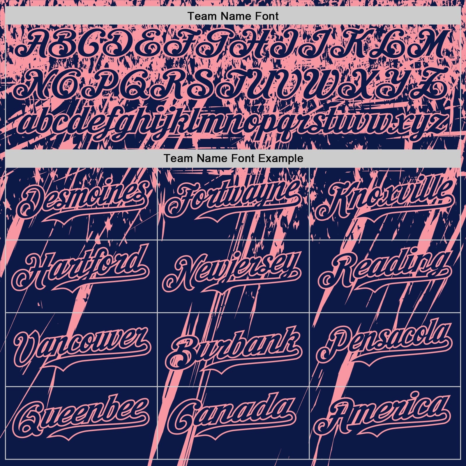 Custom Navy Medium Pink Distressed Scratch Brush Stroke Authentic Baseball Jersey