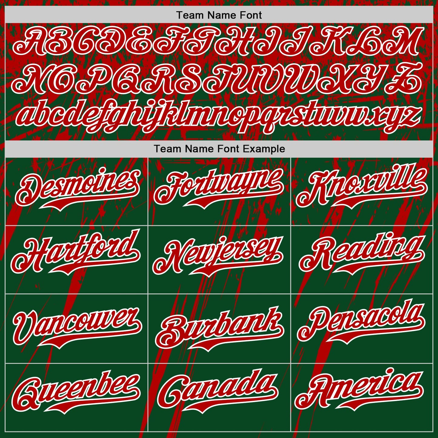 Custom Green Red-White Distressed Scratch Brush Stroke Authentic Baseball Jersey