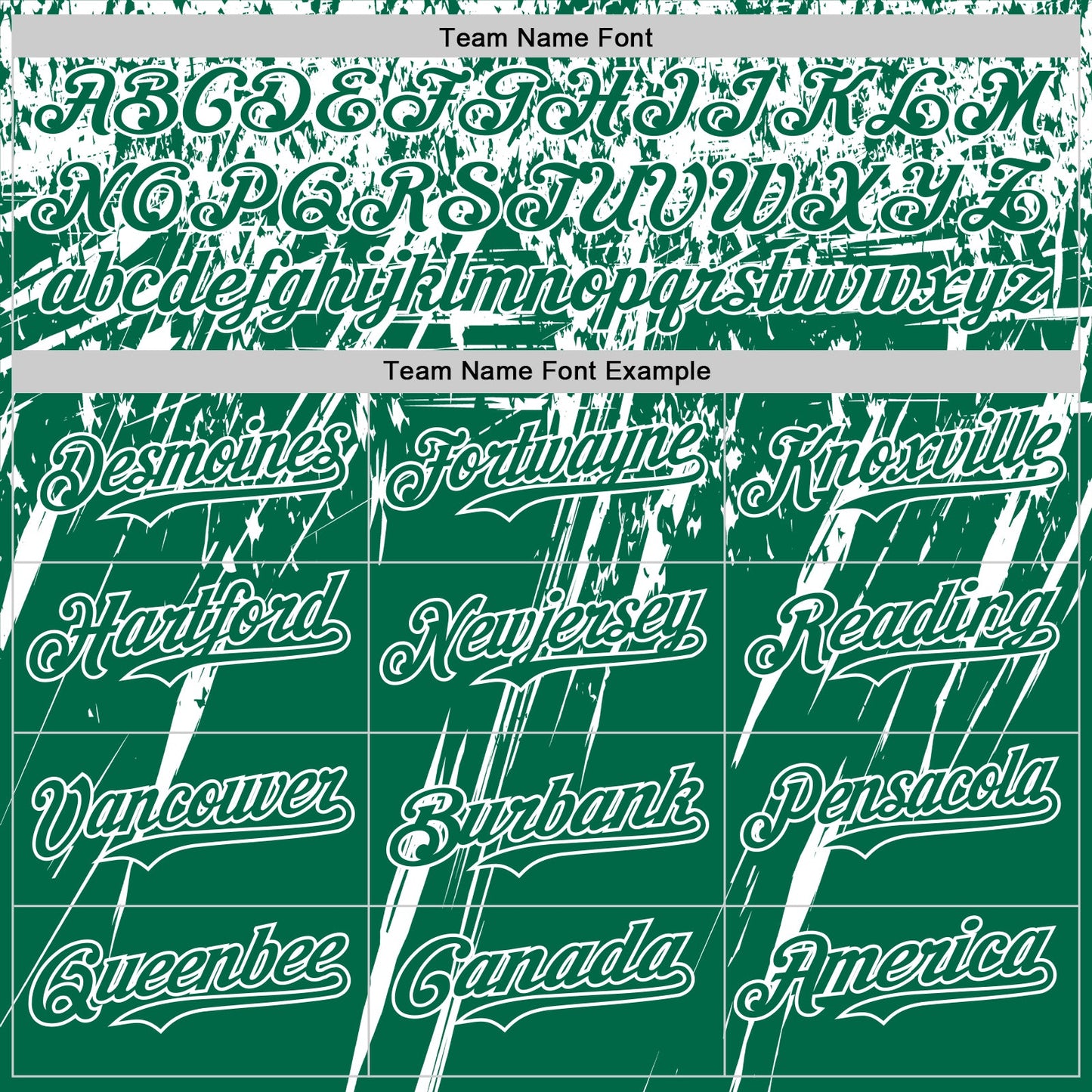 Custom Kelly Green White Distressed Scratch Brush Stroke Authentic Baseball Jersey