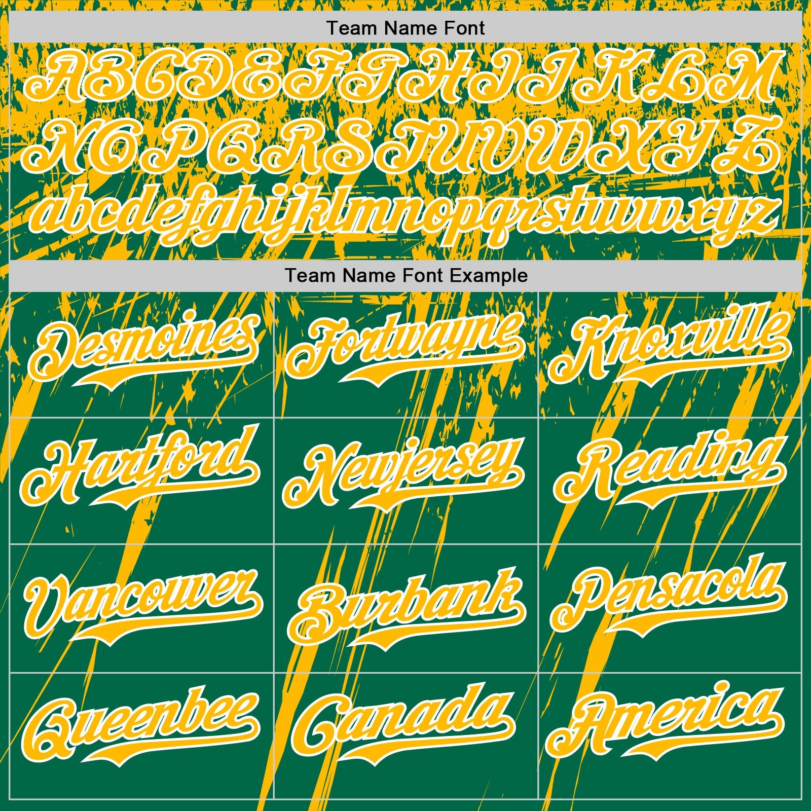 Custom Kelly Green Gold-White Distressed Scratch Brush Stroke Authentic Baseball Jersey