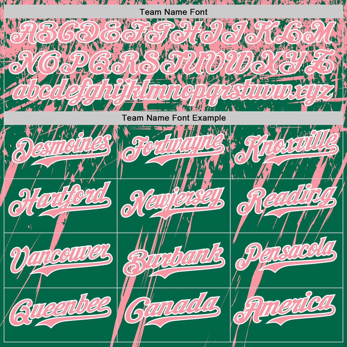 Custom Kelly Green Medium Pink-White Distressed Scratch Brush Stroke Authentic Baseball Jersey