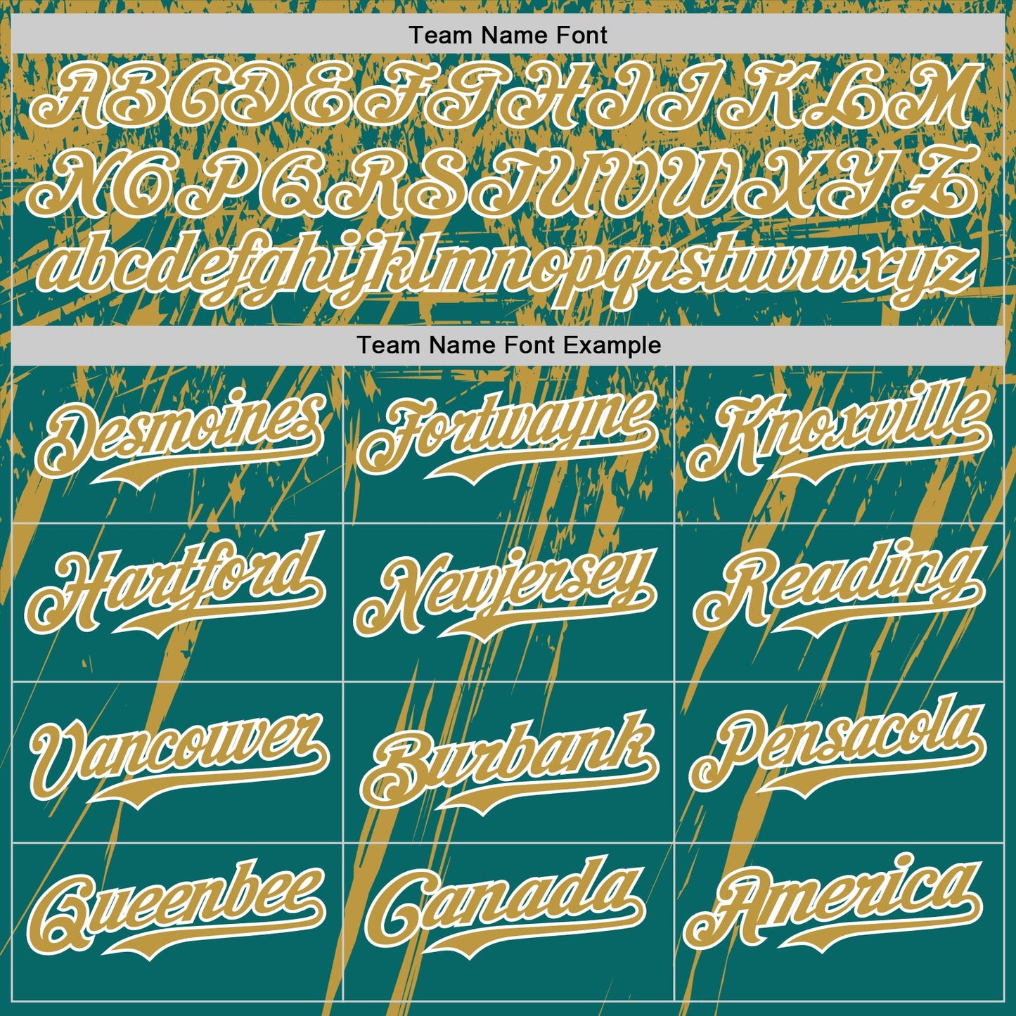 Custom Teal Old Gold-White Distressed Scratch Brush Stroke Authentic Baseball Jersey
