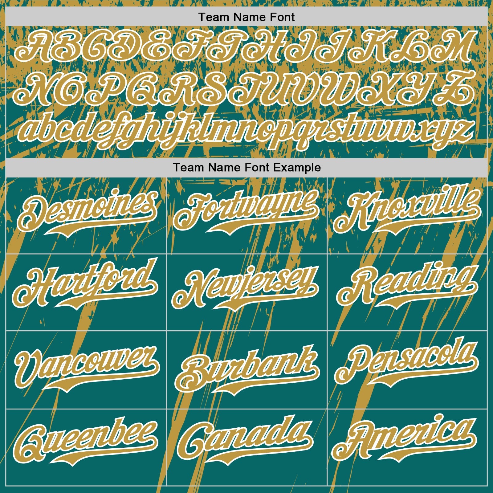 Custom Teal Old Gold-White Distressed Scratch Brush Stroke Authentic Baseball Jersey