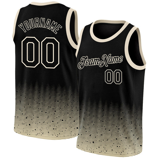 Custom Black Cream Fade Fashion Authentic City Edition Basketball Jersey T-Shirts, Hoodie, Sweatshirt (Image 1)