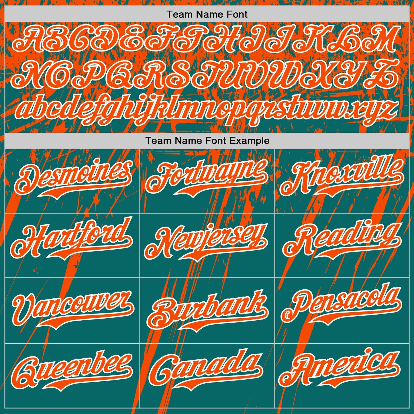 Custom Teal Orange-White Distressed Scratch Brush Stroke Authentic Baseball Jersey