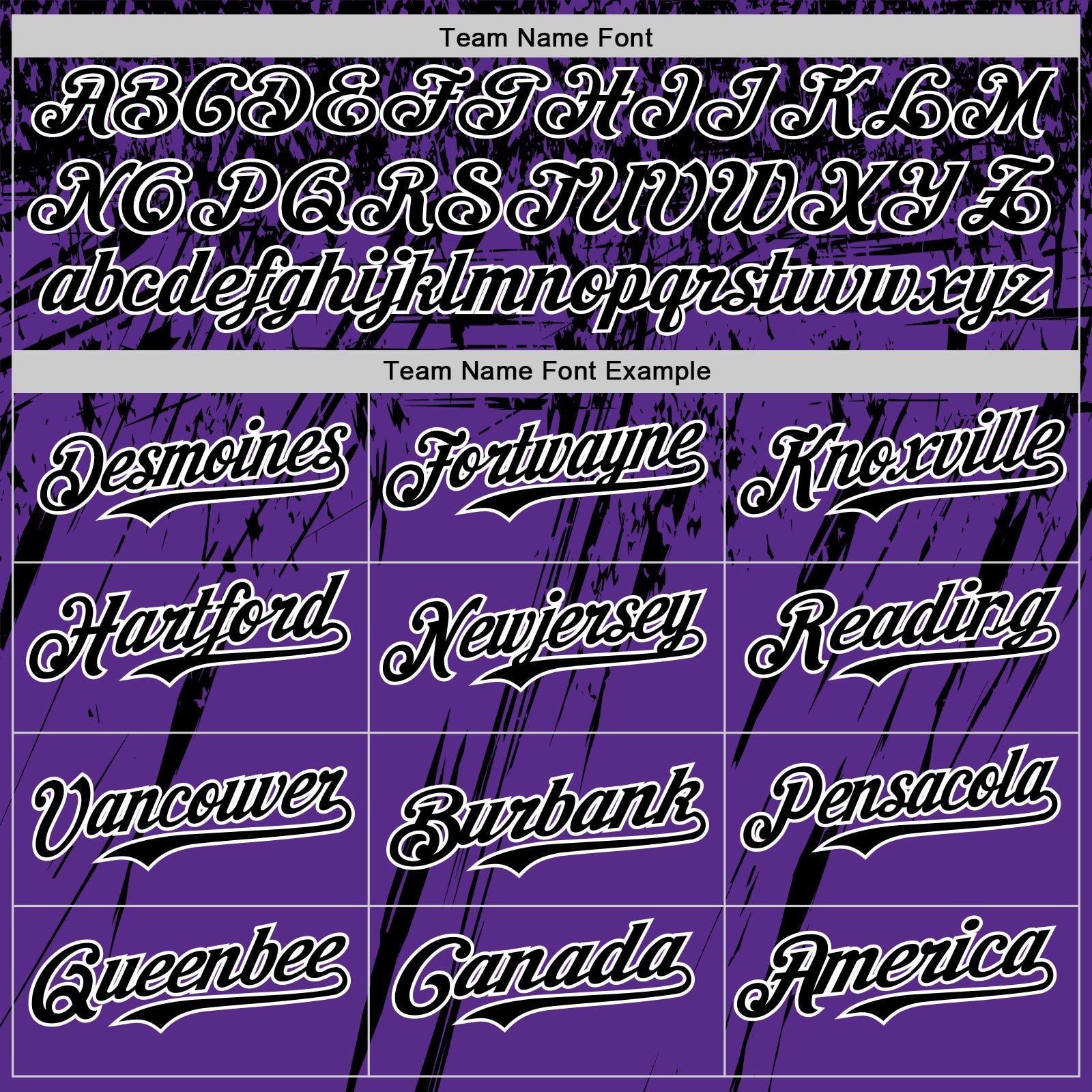 Custom Purple Black-White Distressed Scratch Brush Stroke Authentic Baseball Jersey