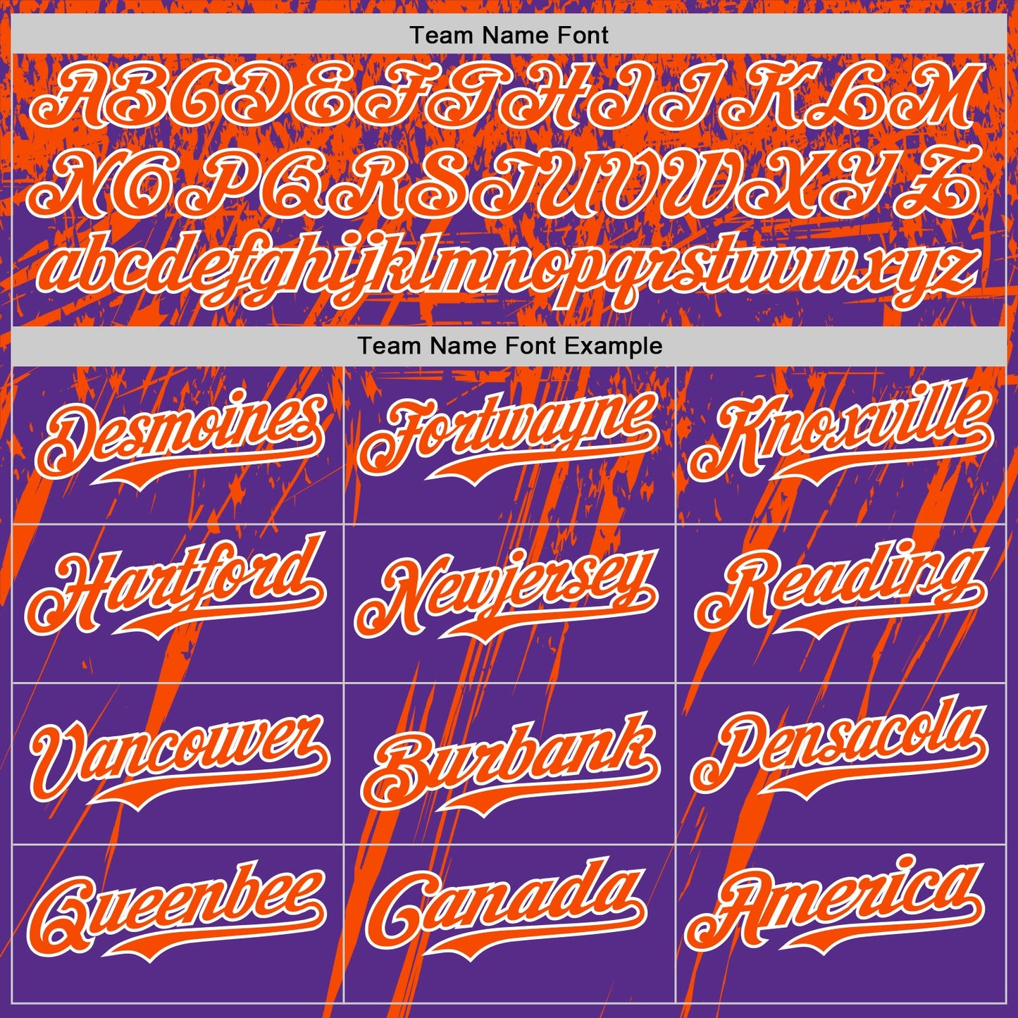 Custom Purple Orange-White Distressed Scratch Brush Stroke Authentic Baseball Jersey