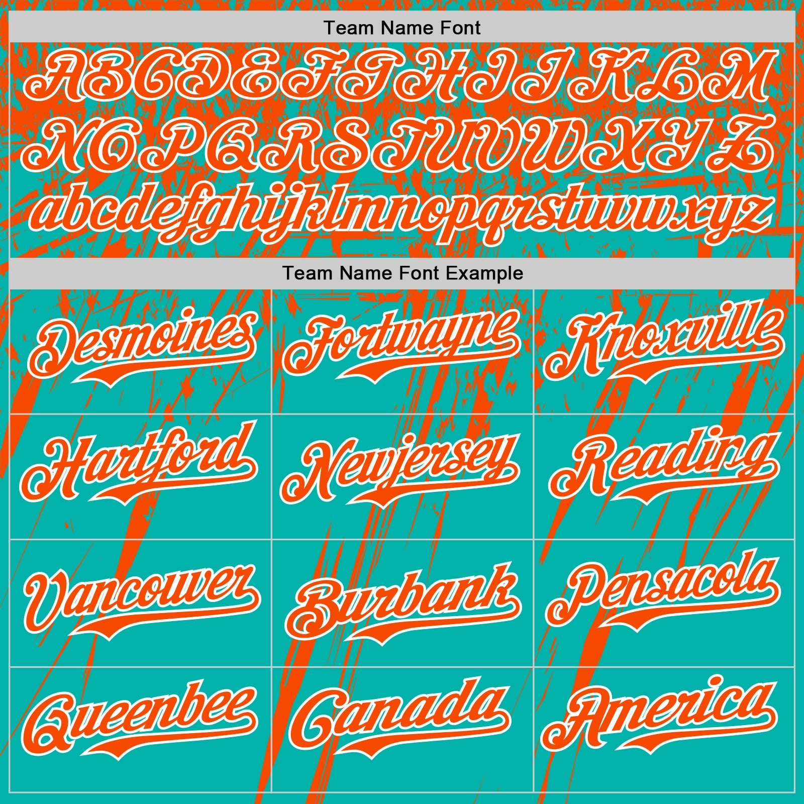 Custom Aqua Orange-White Distressed Scratch Brush Stroke Authentic Baseball Jersey