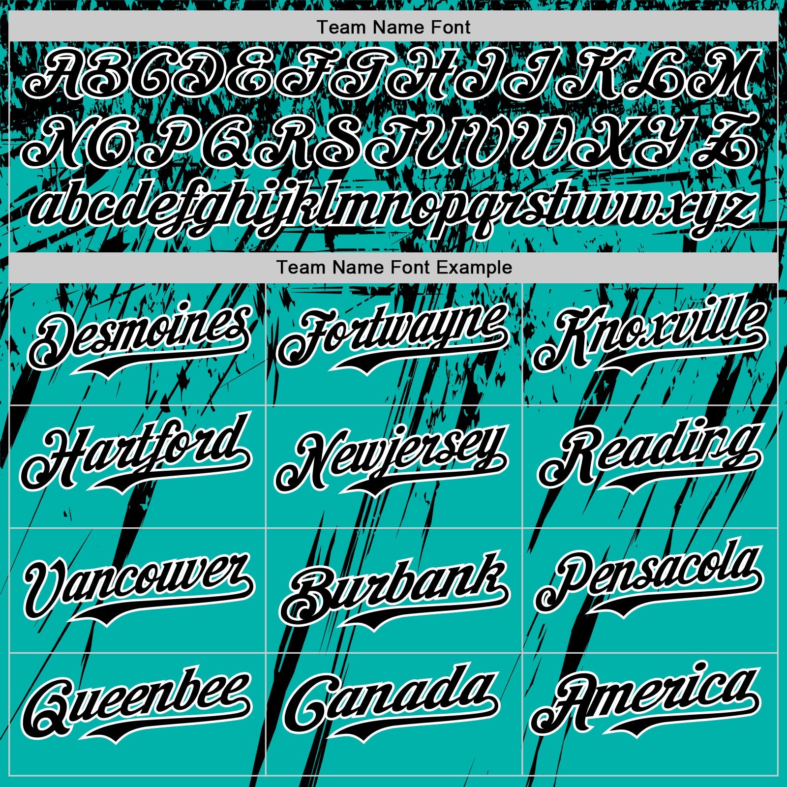 Custom Aqua Black-White Distressed Scratch Brush Stroke Authentic Baseball Jersey