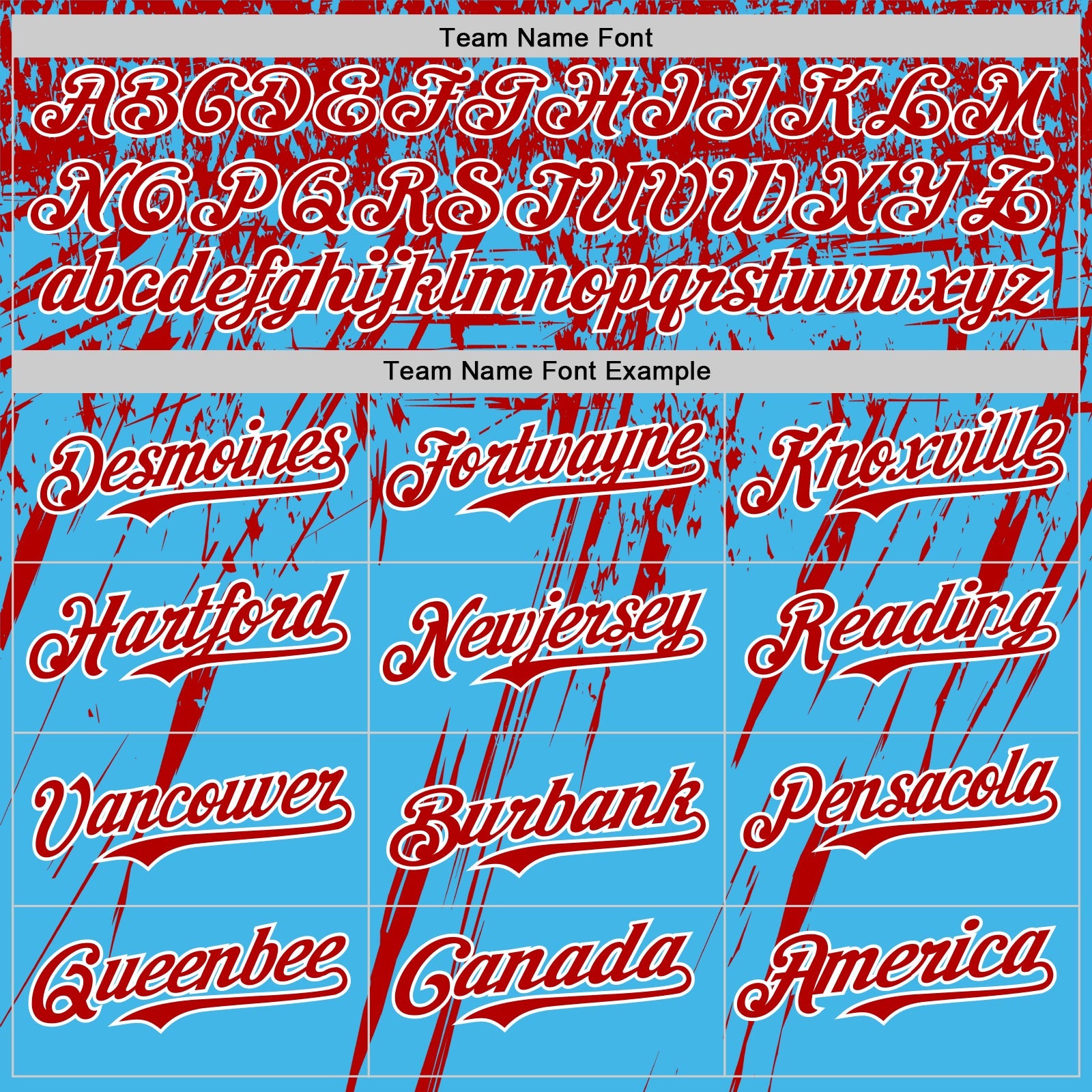 Custom Sky Blue Red-White Distressed Scratch Brush Stroke Authentic Baseball Jersey