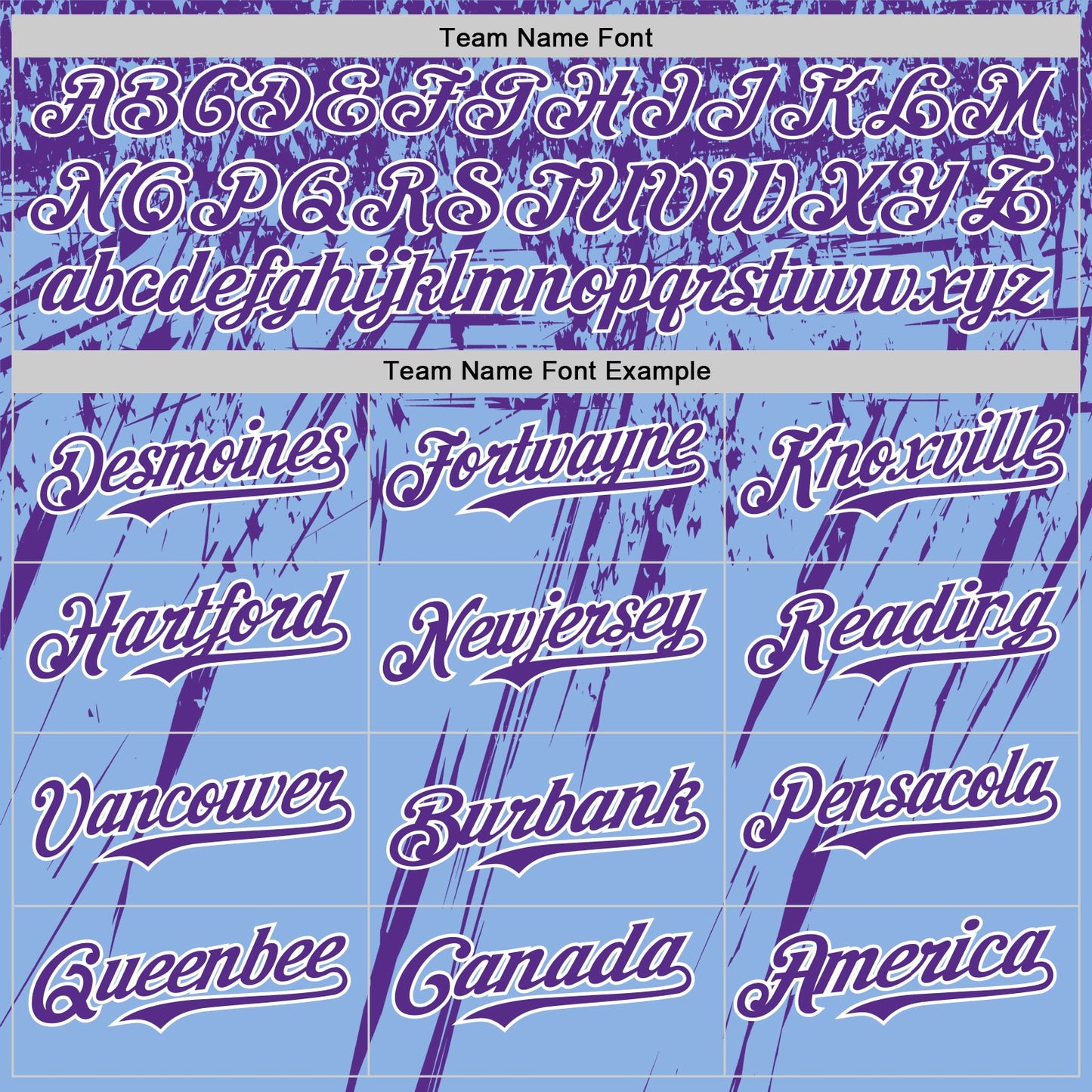 Custom Light Blue Purple-White Distressed Scratch Brush Stroke Authentic Baseball Jersey
