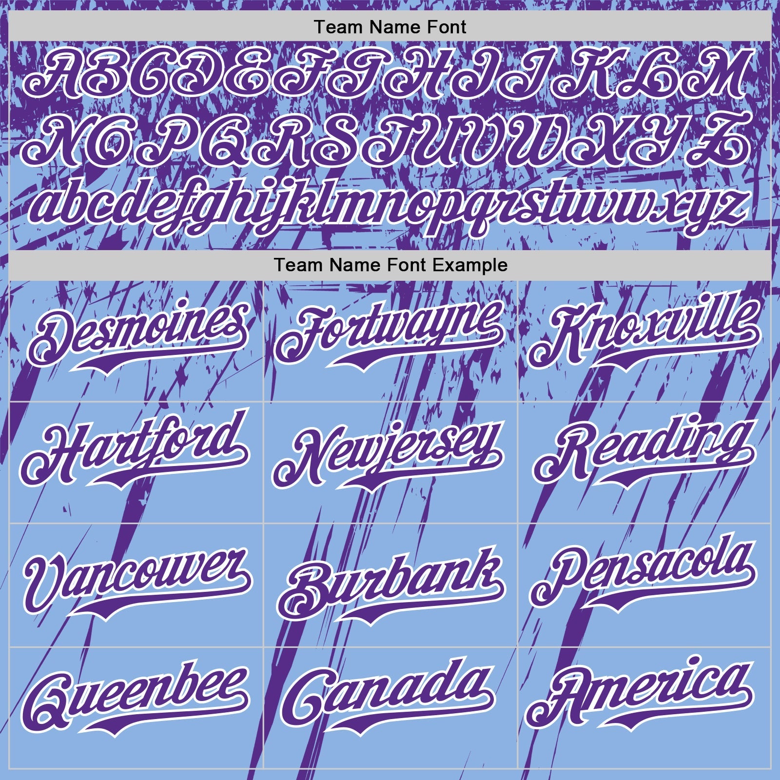 Custom Light Blue Purple-White Distressed Scratch Brush Stroke Authentic Baseball Jersey