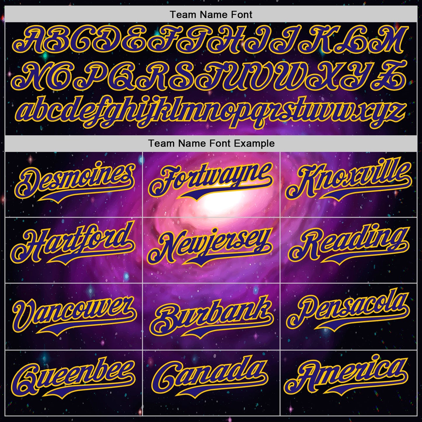 Custom Black Dark Purple-Yellow Alien UFO Space Galaxy Authentic Baseball Jersey