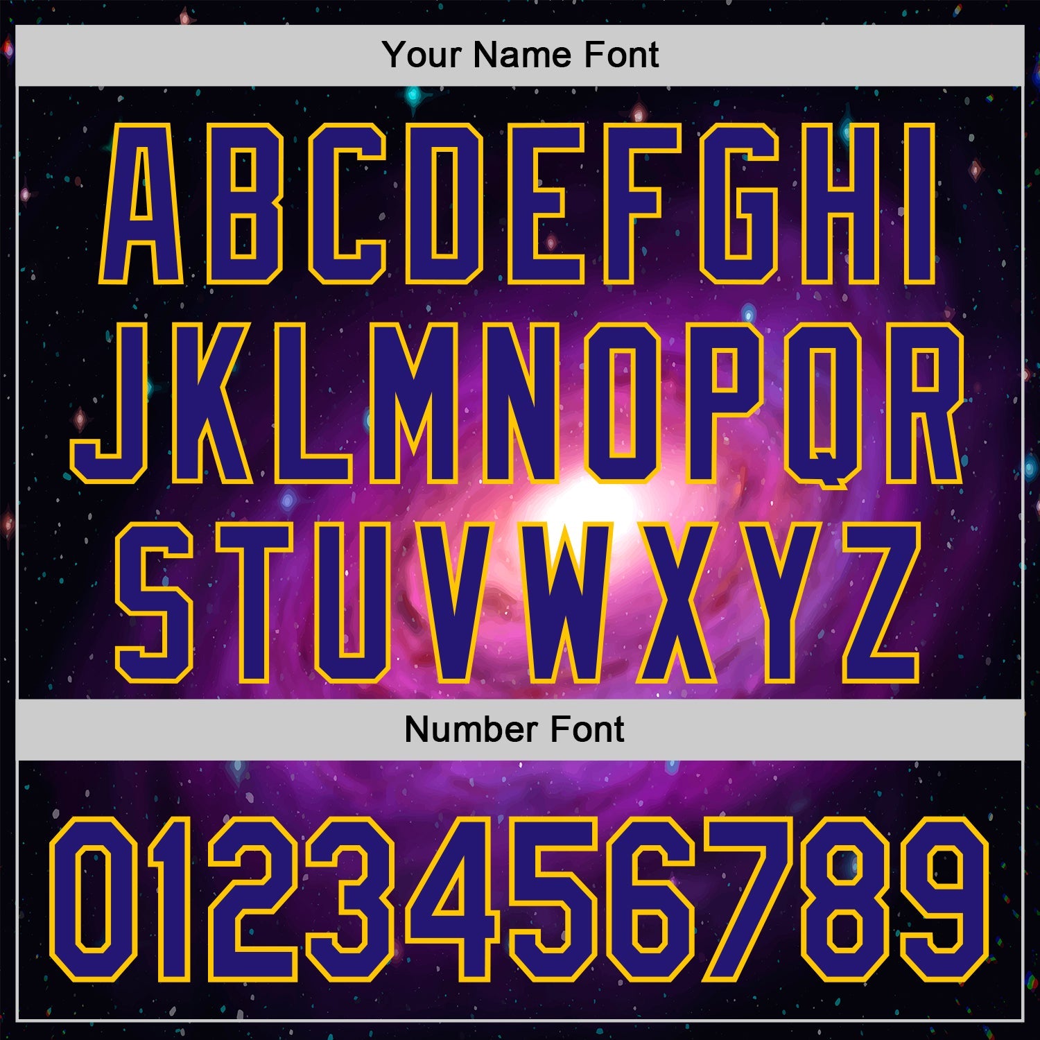 Custom Black Dark Purple-Yellow Alien UFO Space Galaxy Authentic Baseball Jersey