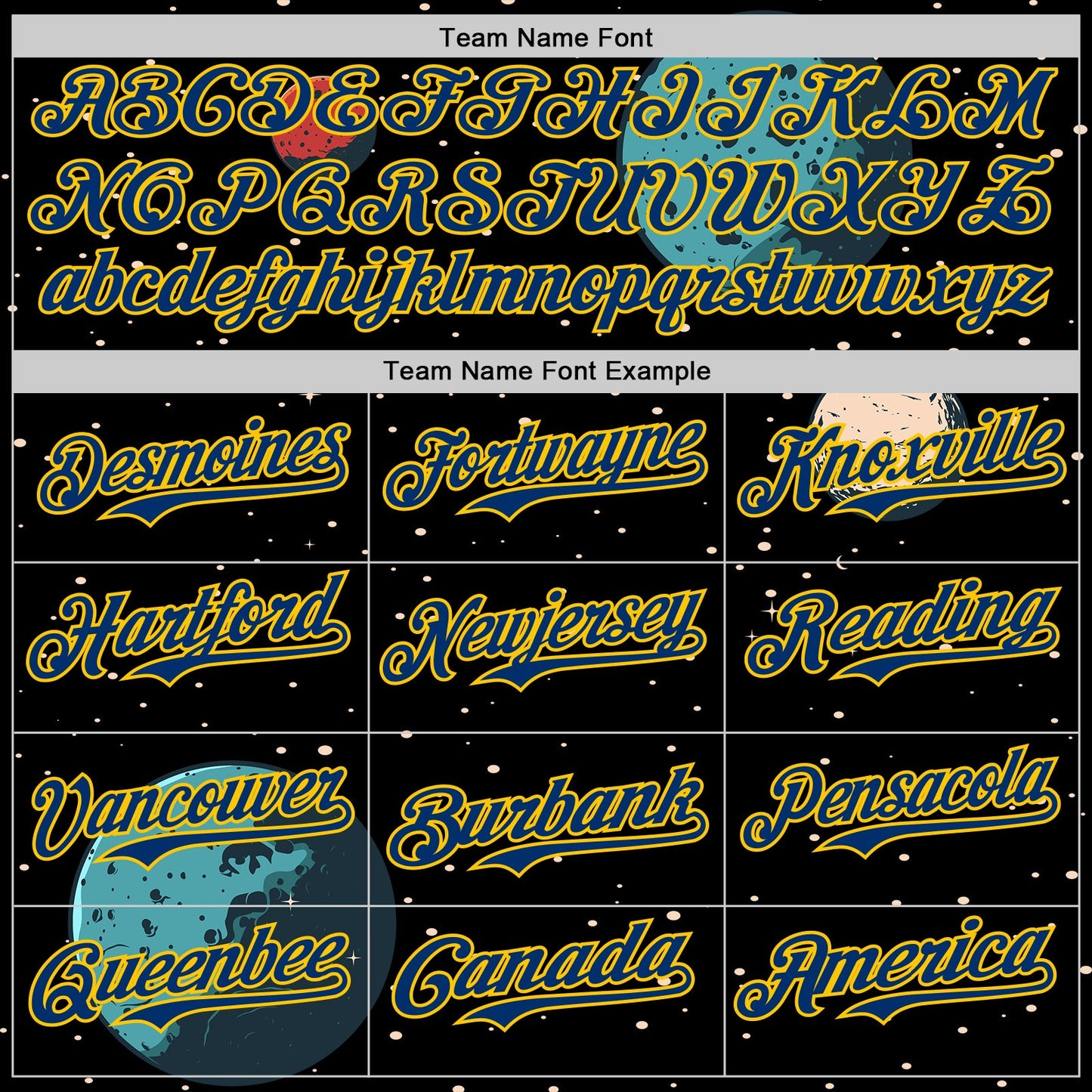 Custom Black US Navy Blue-Yellow Alien UFO Interstellar Starship Galaxy Authentic Baseball Jersey